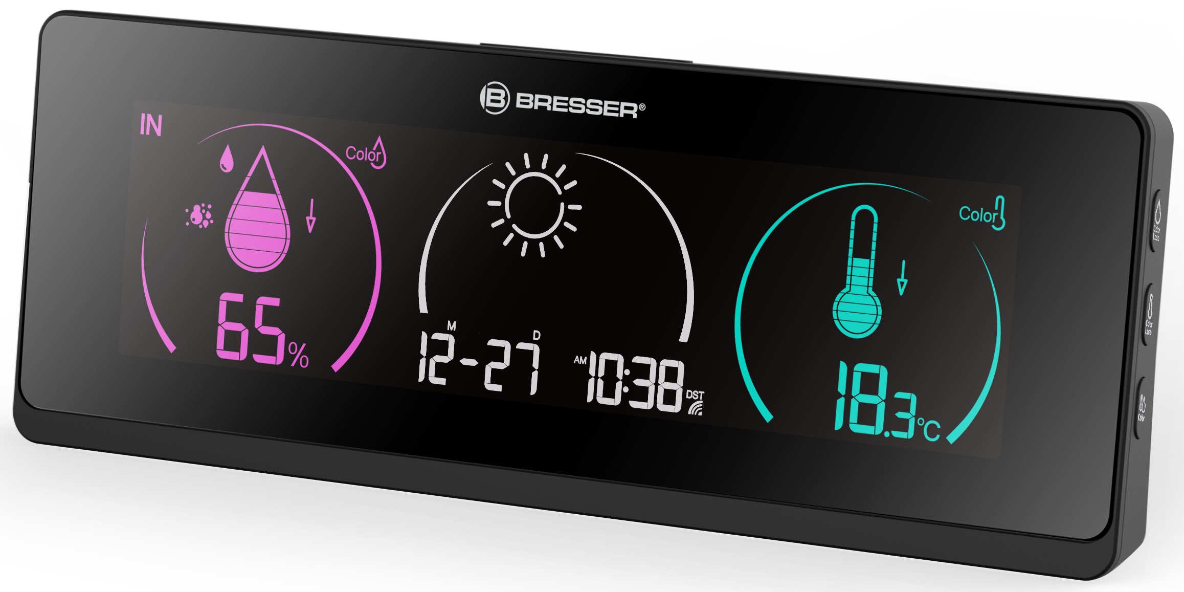 BRESSER Colour Weather Station ClimaTrend Life with Colour Change