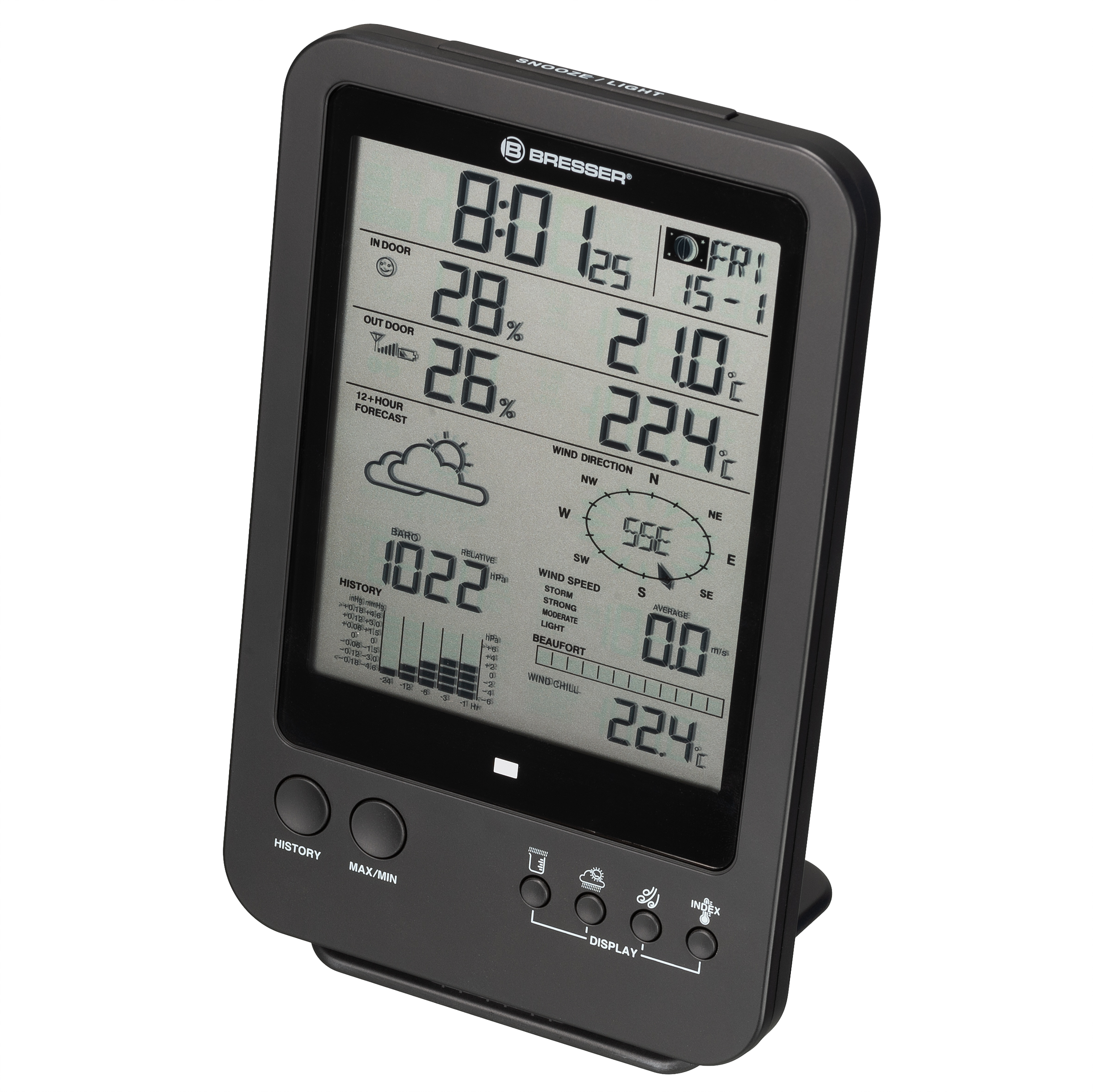 BRESSER Weather Station 5-in-1, black