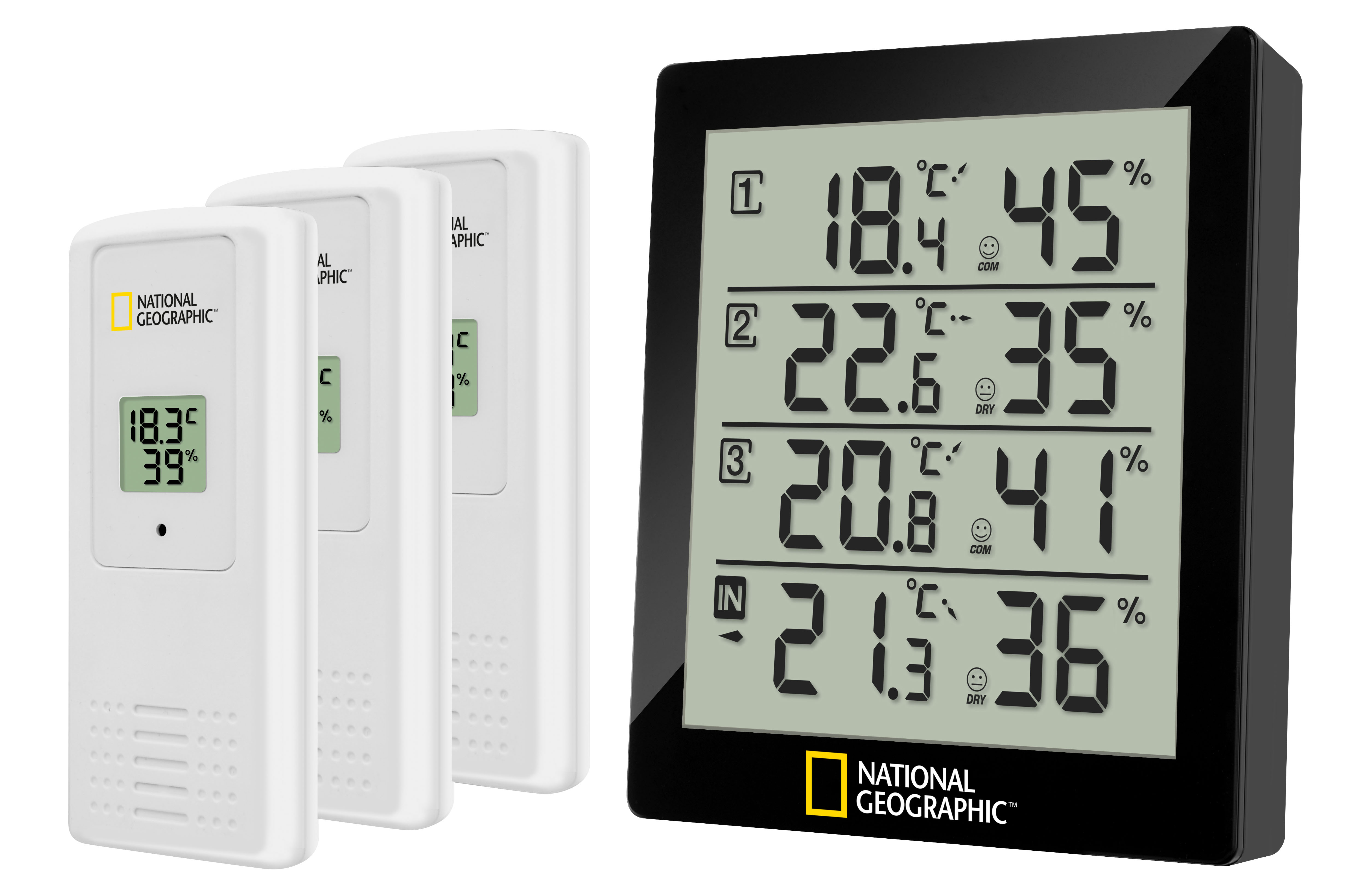 NATIONAL GEOGRAPHIC Thermo-Hygrometer 4 Measurement Results, black