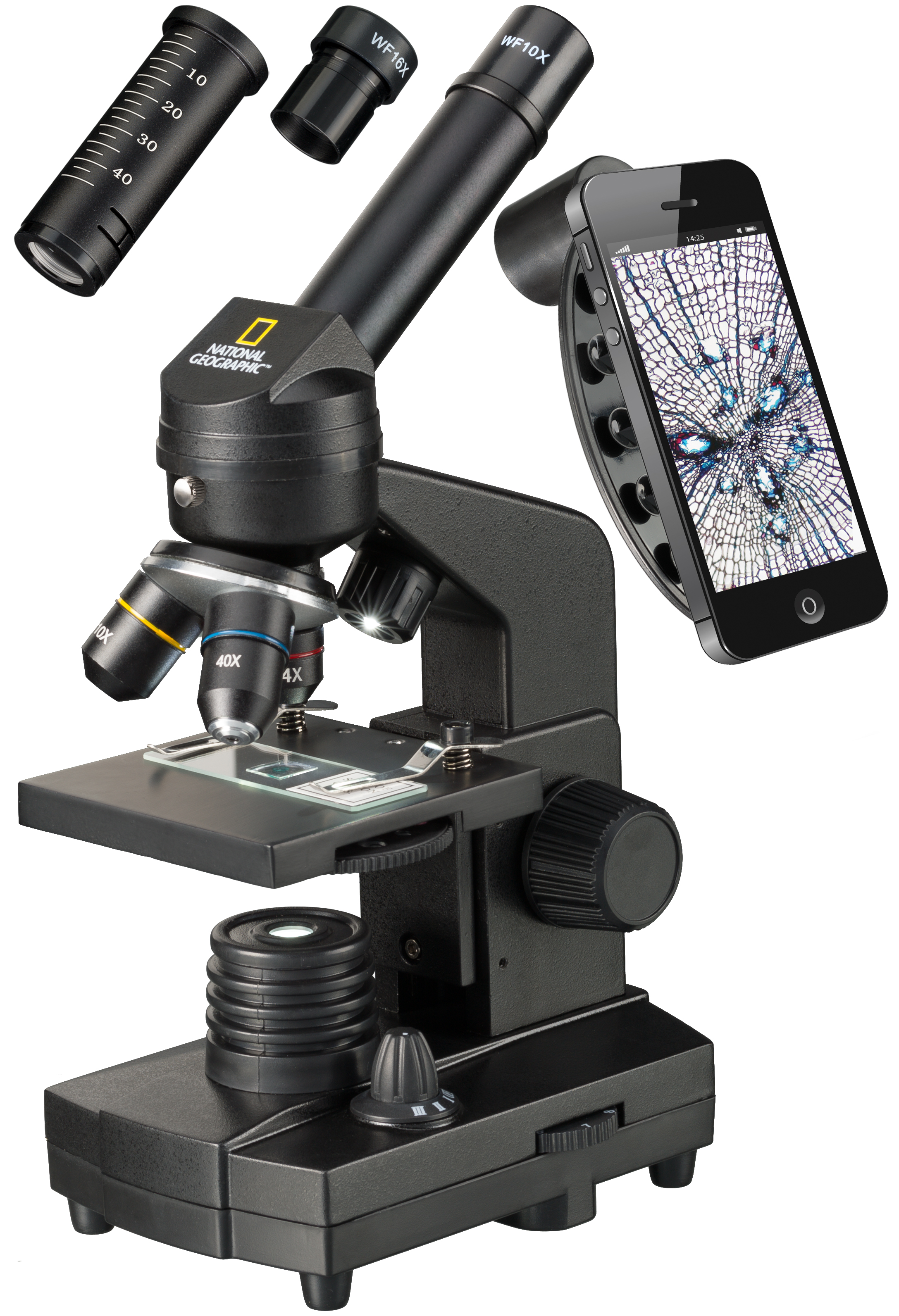 NATIONAL GEOGRAPHIC 40x-1280x Microscope with Smartphone holder