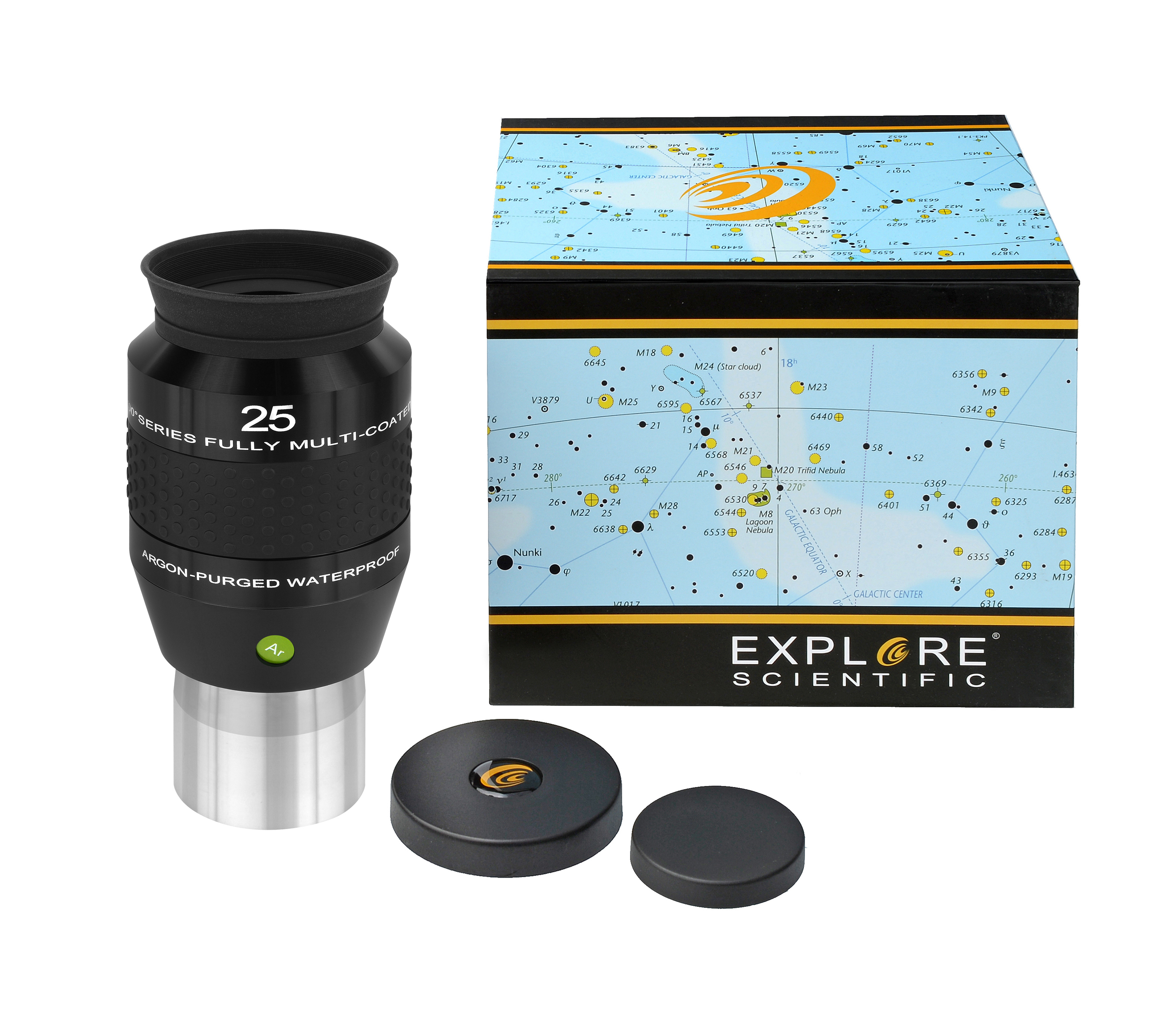 EXPLORE SCIENTIFIC Okular 100° Ar 25 mm (2˝)