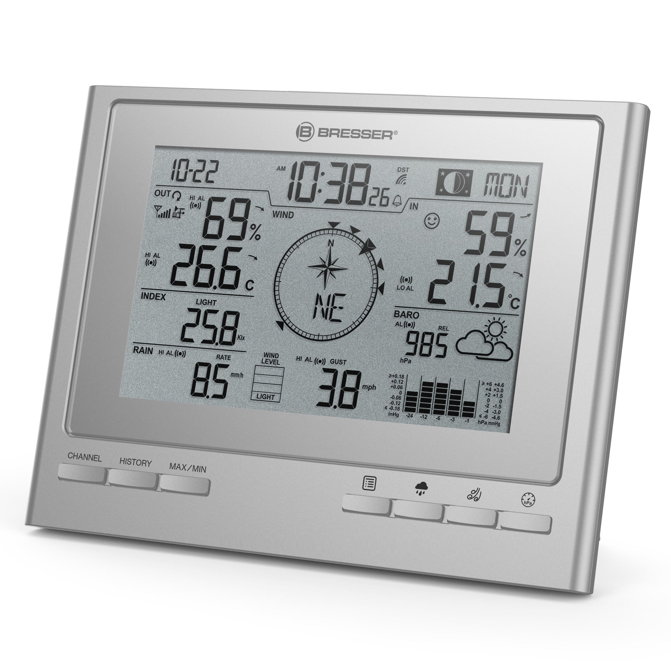 BRESSER additional / spare base station for weather station 7003100 (Refurbished)