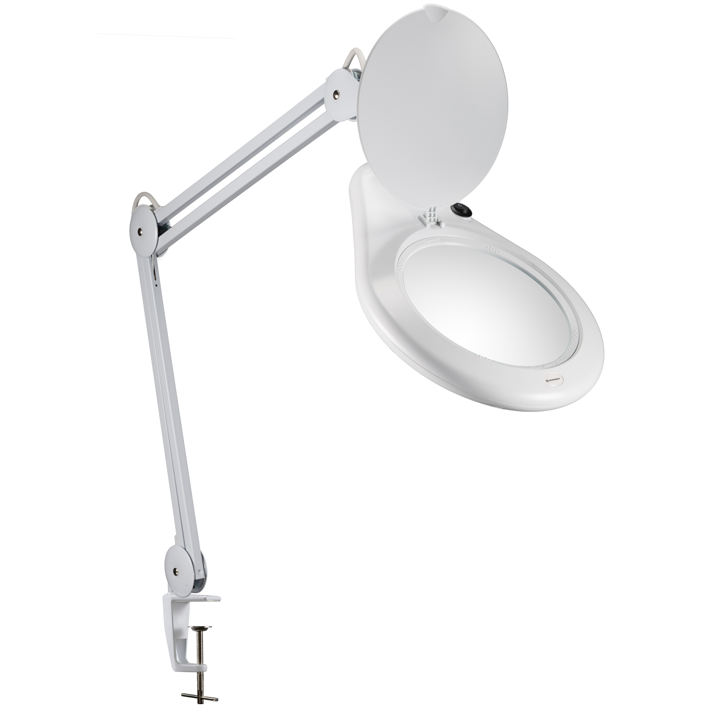 BRESSER LED Table Clamp Magnifier 2x 175mm