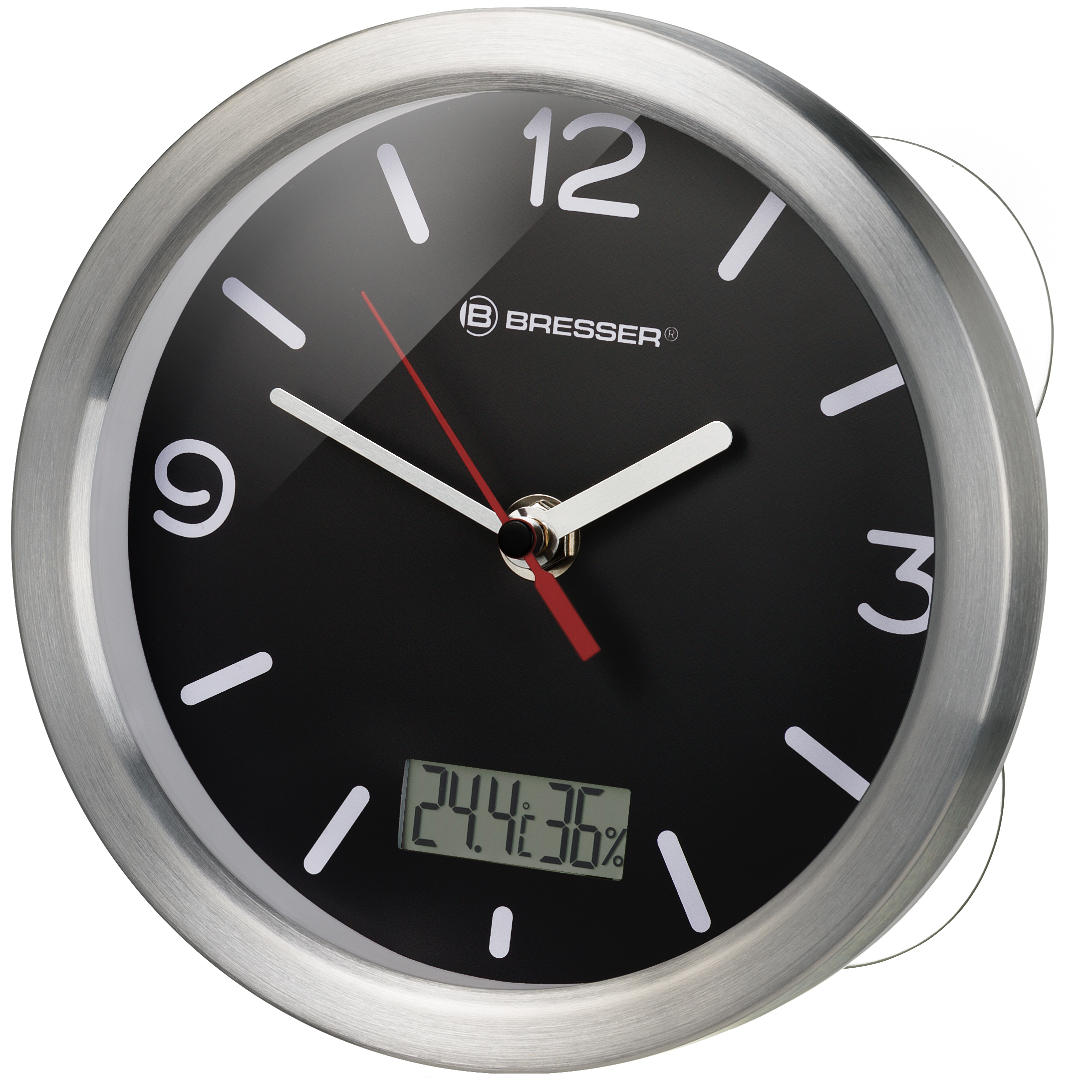 BRESSER MyTime bath RC clock black