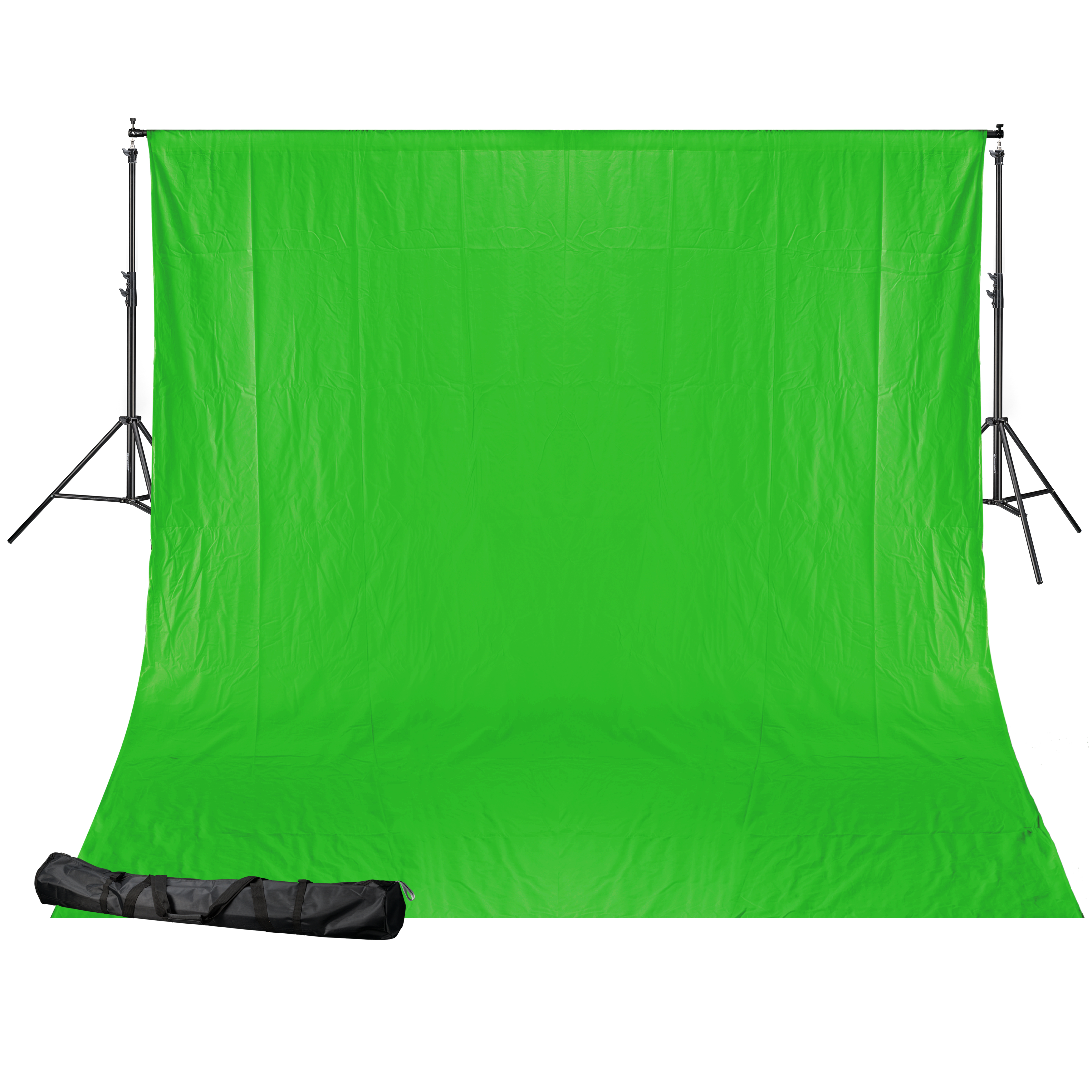 System tła BRESSER BR-D24 + tkanina tła (2,5 x 3,0 m) zielony chromakey