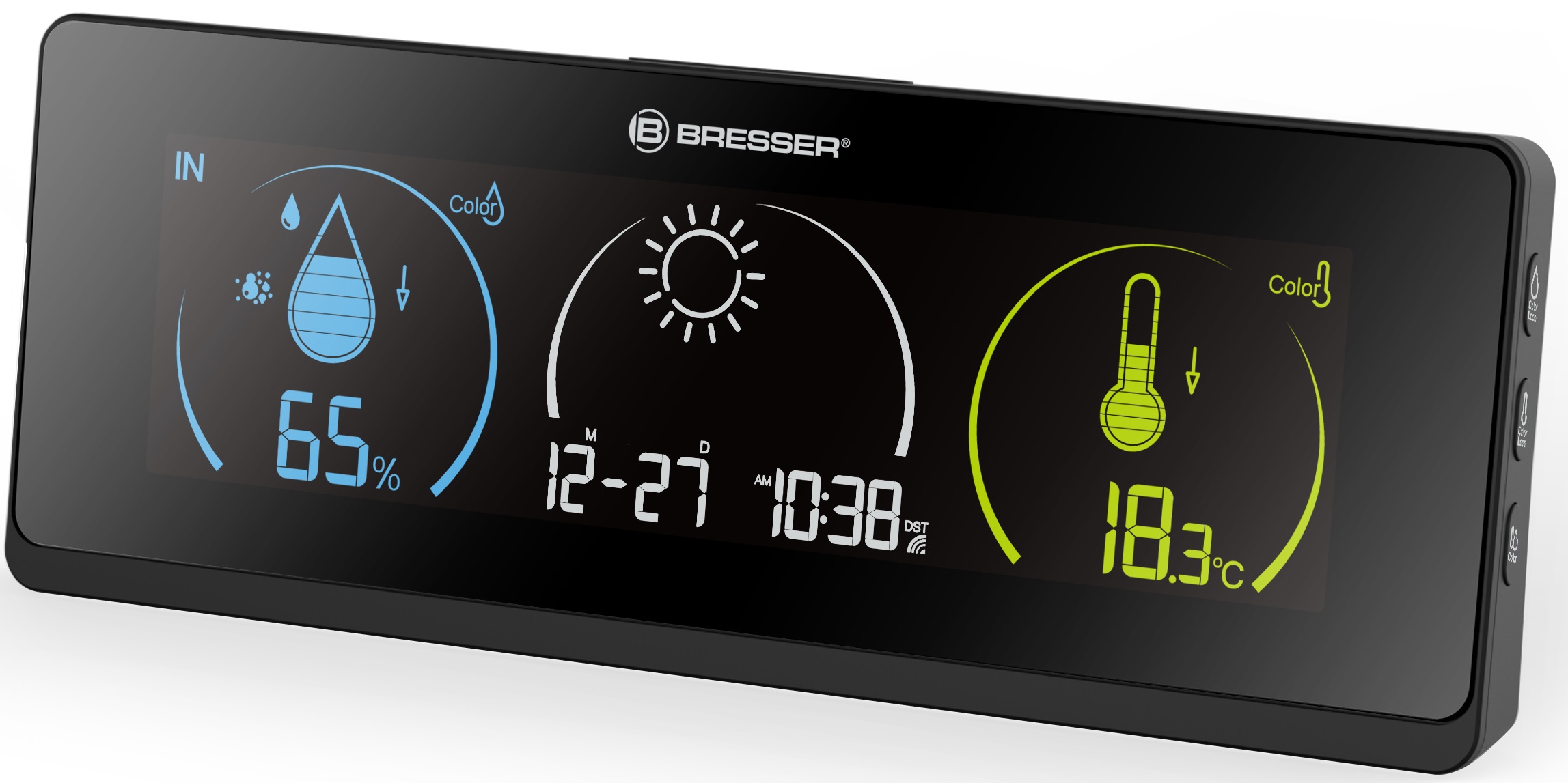 BRESSER Colour Weather Station ClimaTrend Life with Colour Change