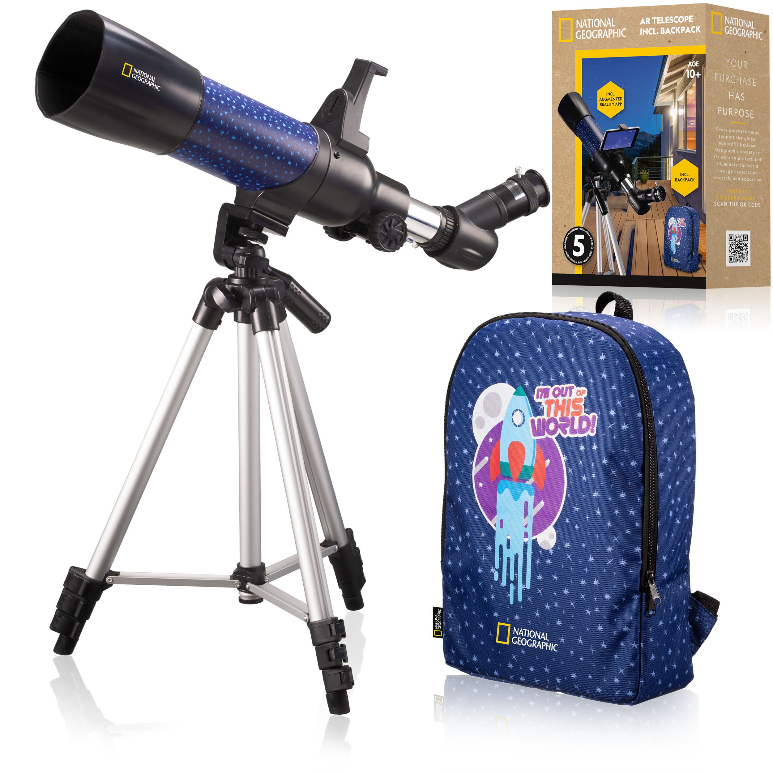 NATIONAL GEOGRAPHIC Children's Telescope with Augmented Reality App