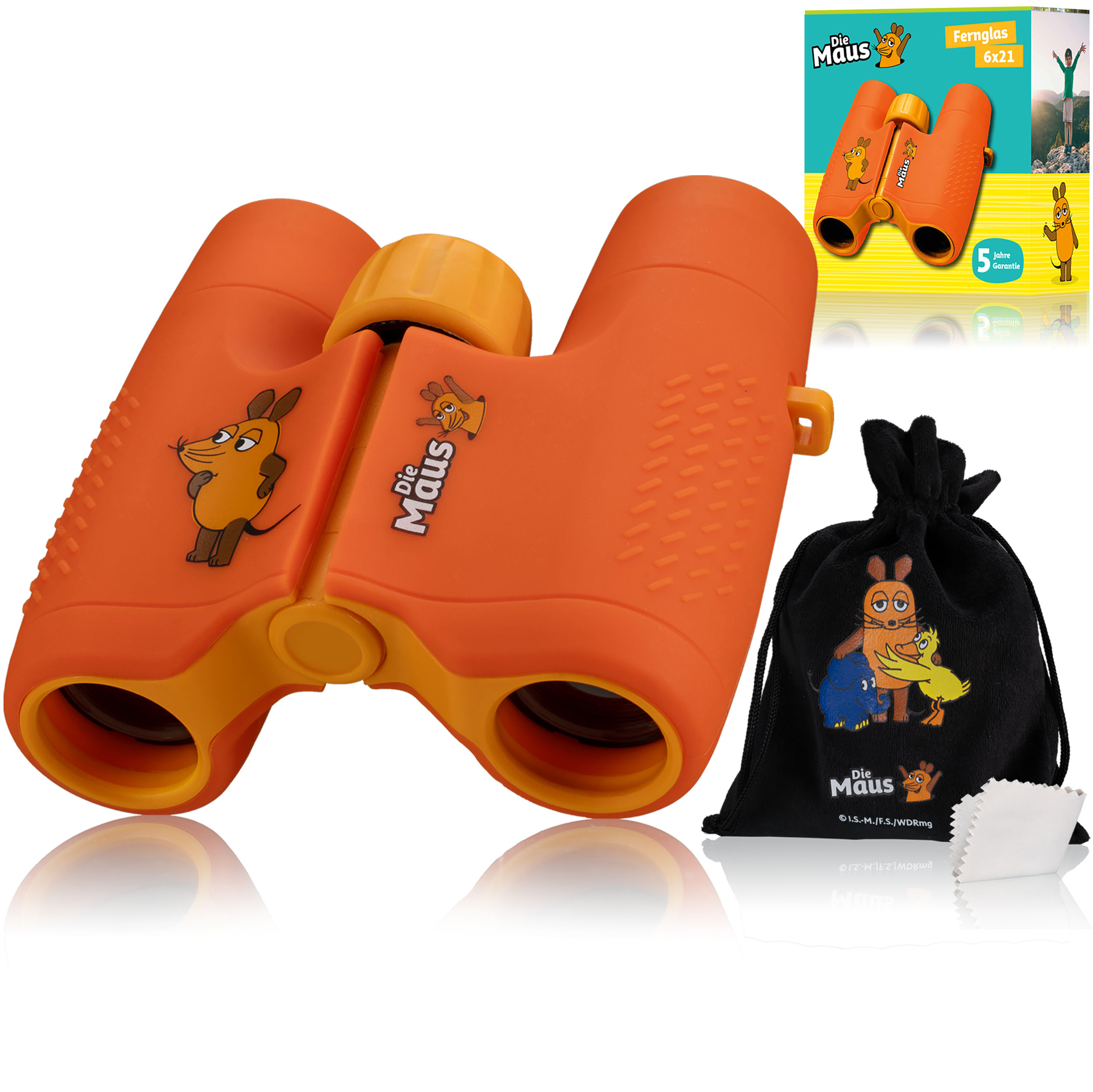 DieMaus Children's Binoculars with pouch