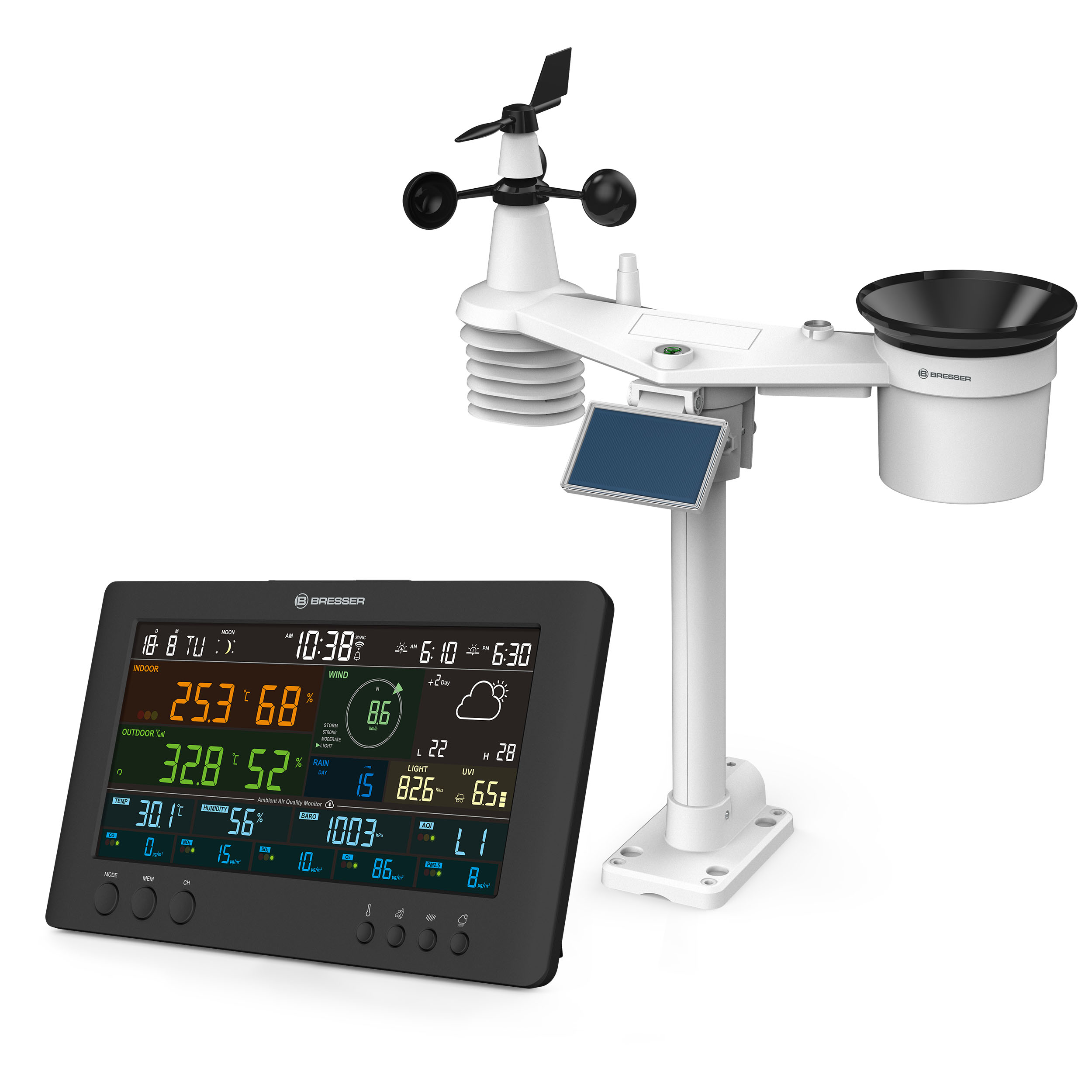 BRESSER 7-in-1 Weather Station Air-Mon