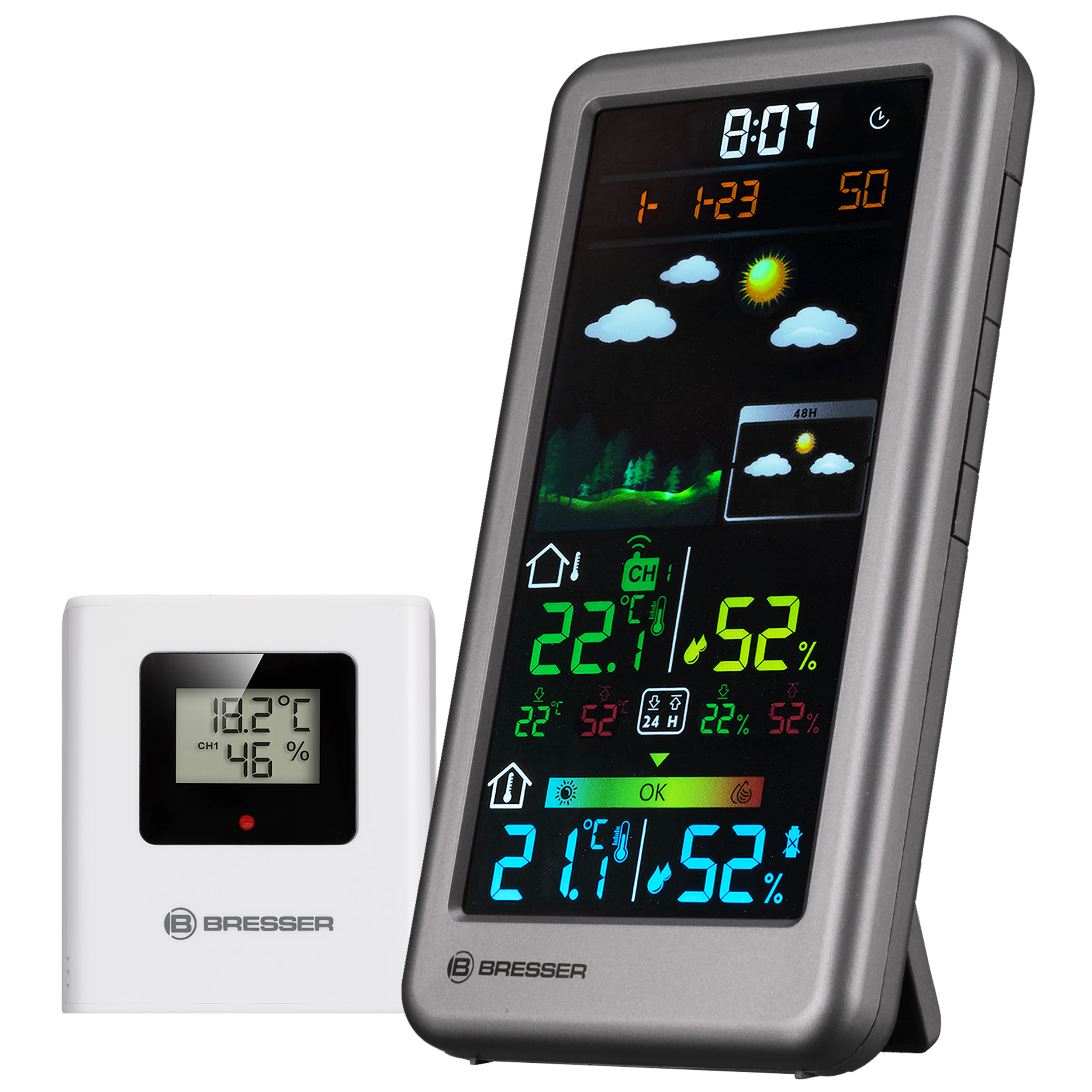 BRESSER RC Weather Station Neomeo V silver