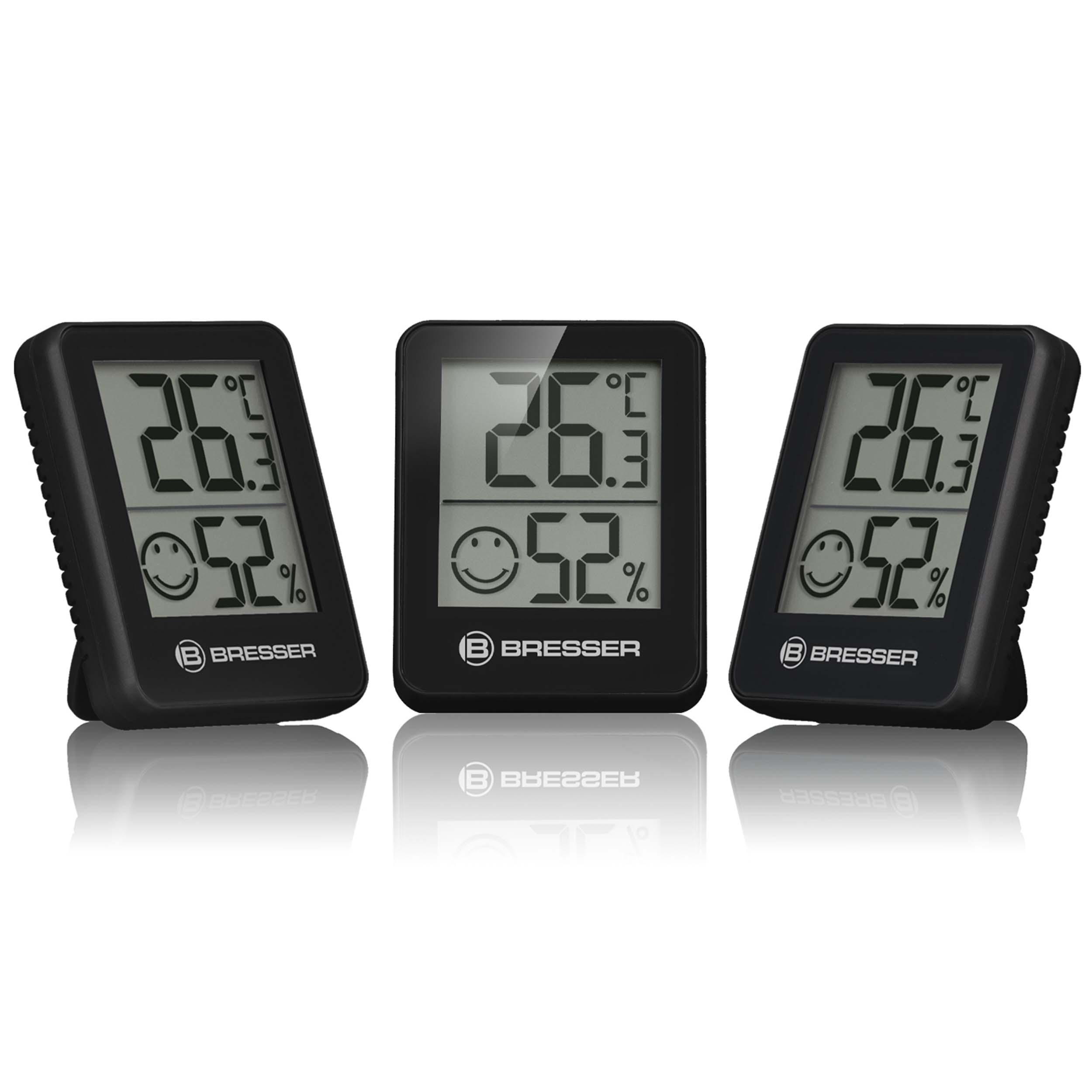 BRESSER ClimaTemp Thermo-Hygrometer Indicator 3 unit set (Refurbished)