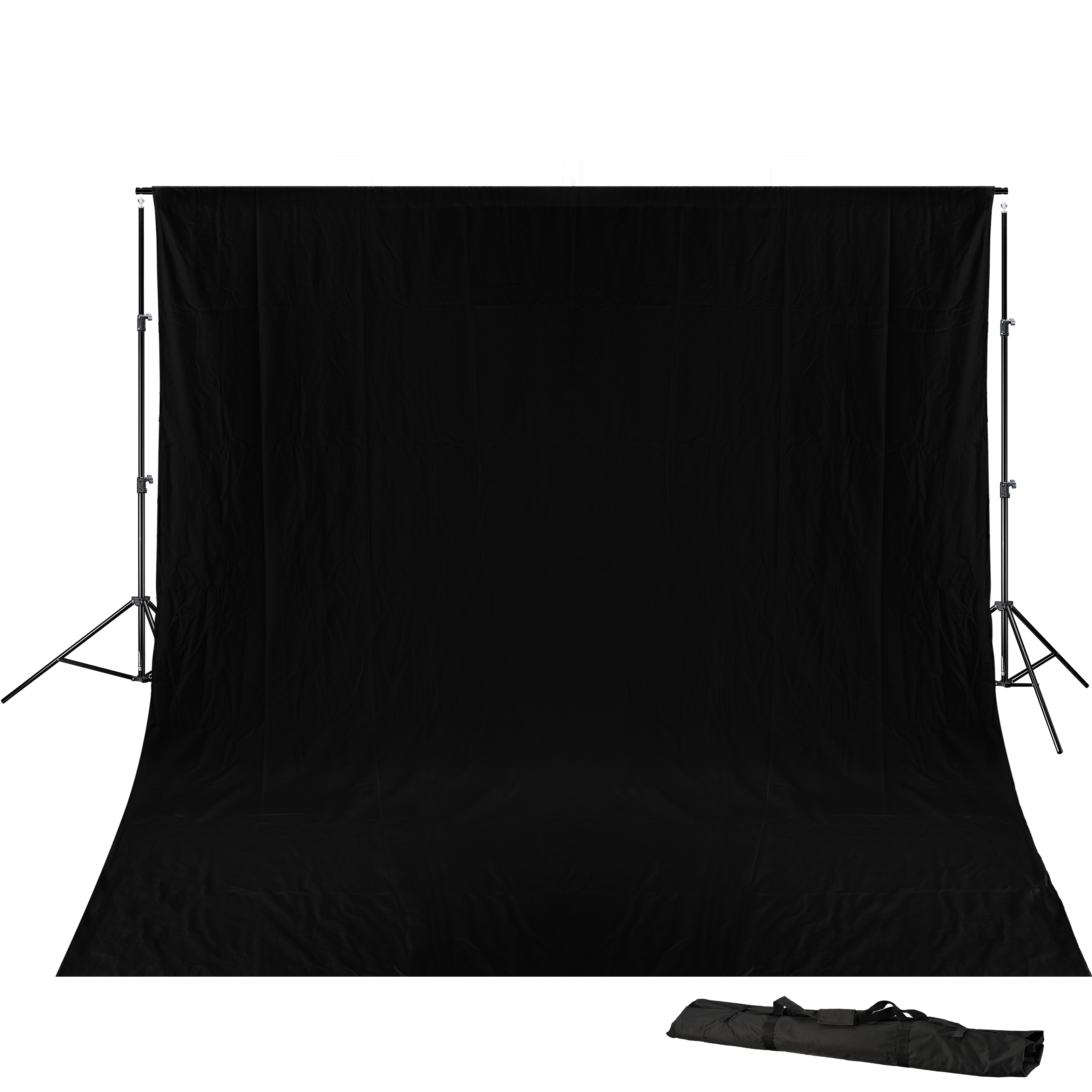 BRESSER BR-D23 Background System + Background Cloth 3 x 6m Black