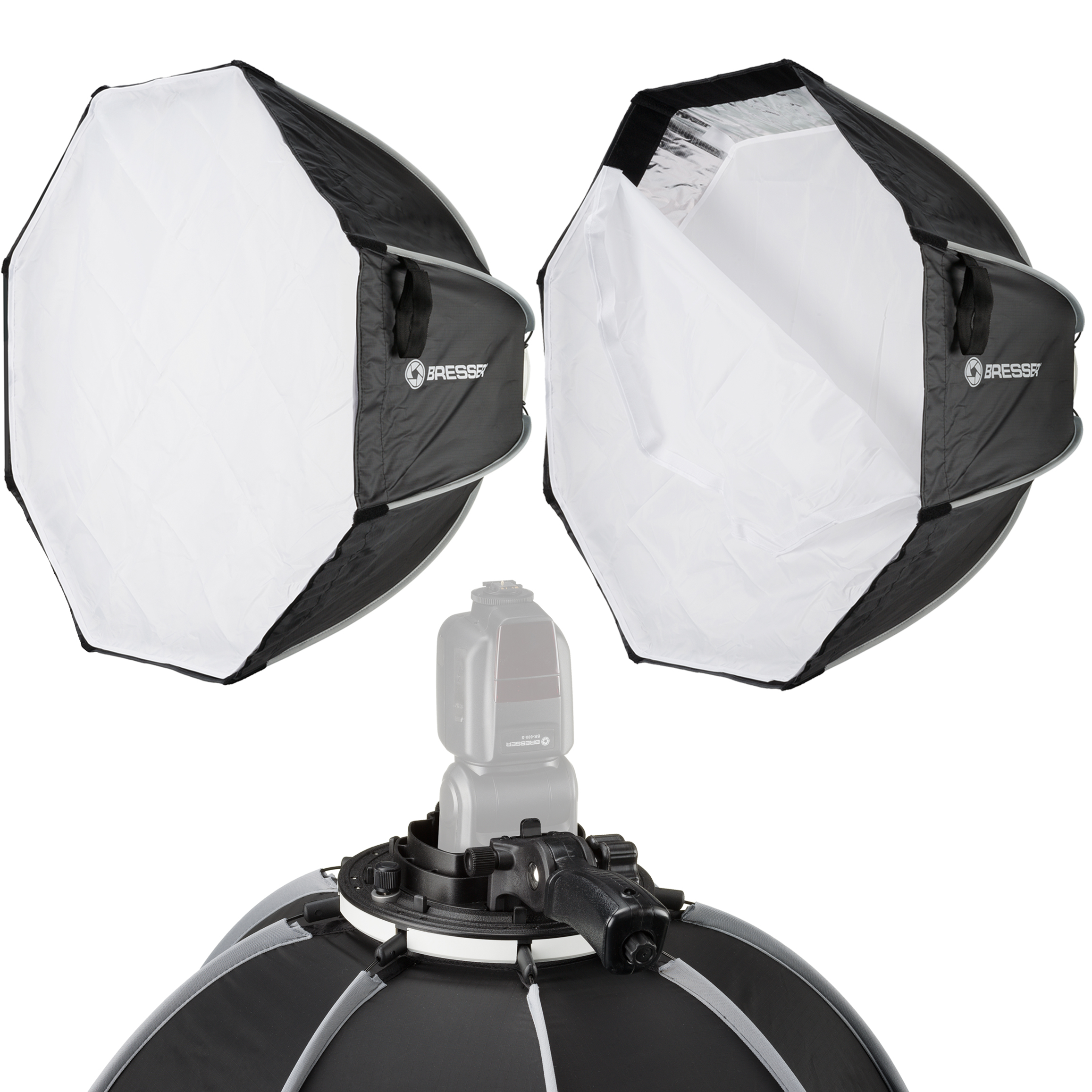 BRESSER Super Quick easy-open Octabox, 90 cm for Speedlite Flashes