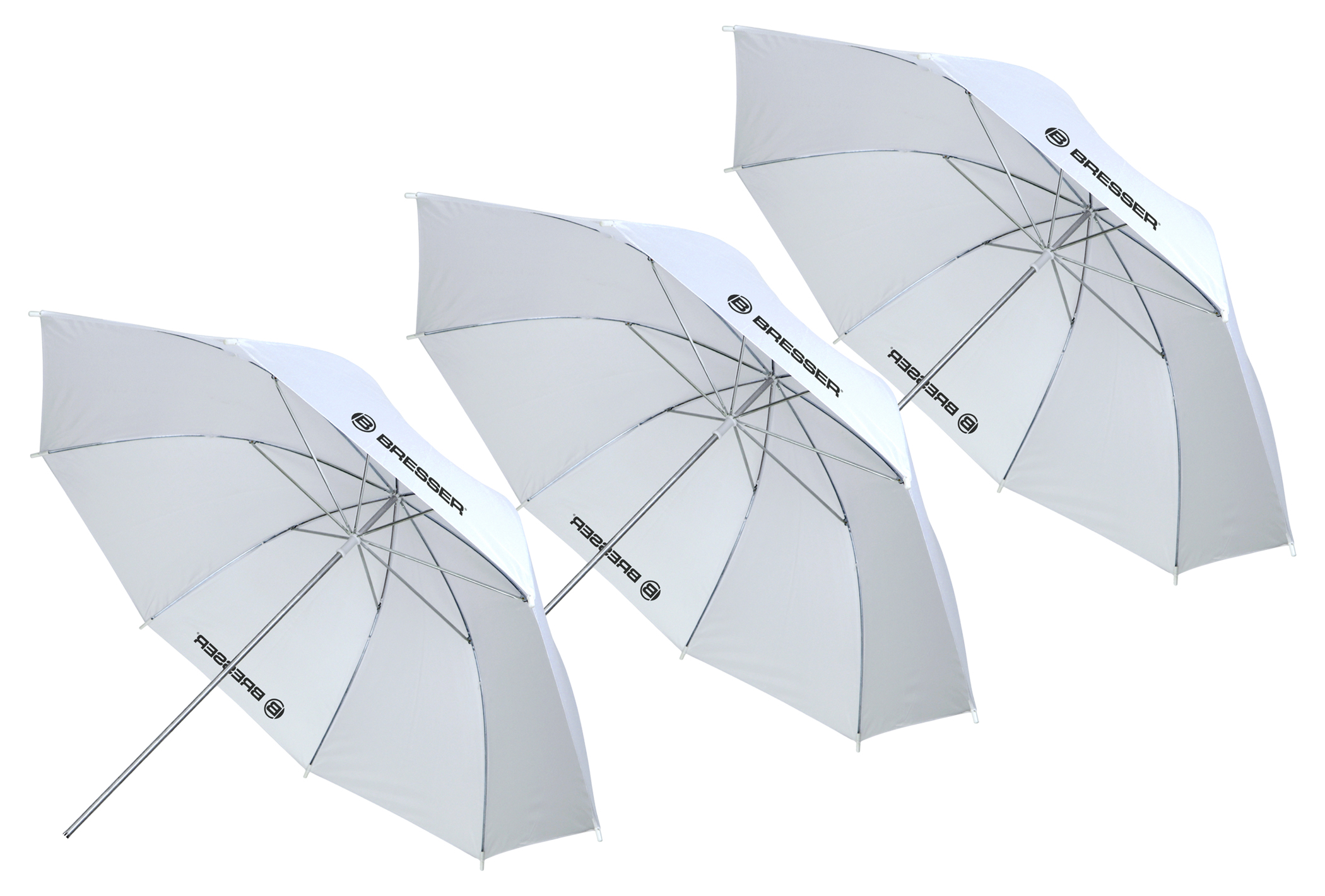 BRESSER SU-43 Translucent Umbrella white 110 cm - 3 pcs