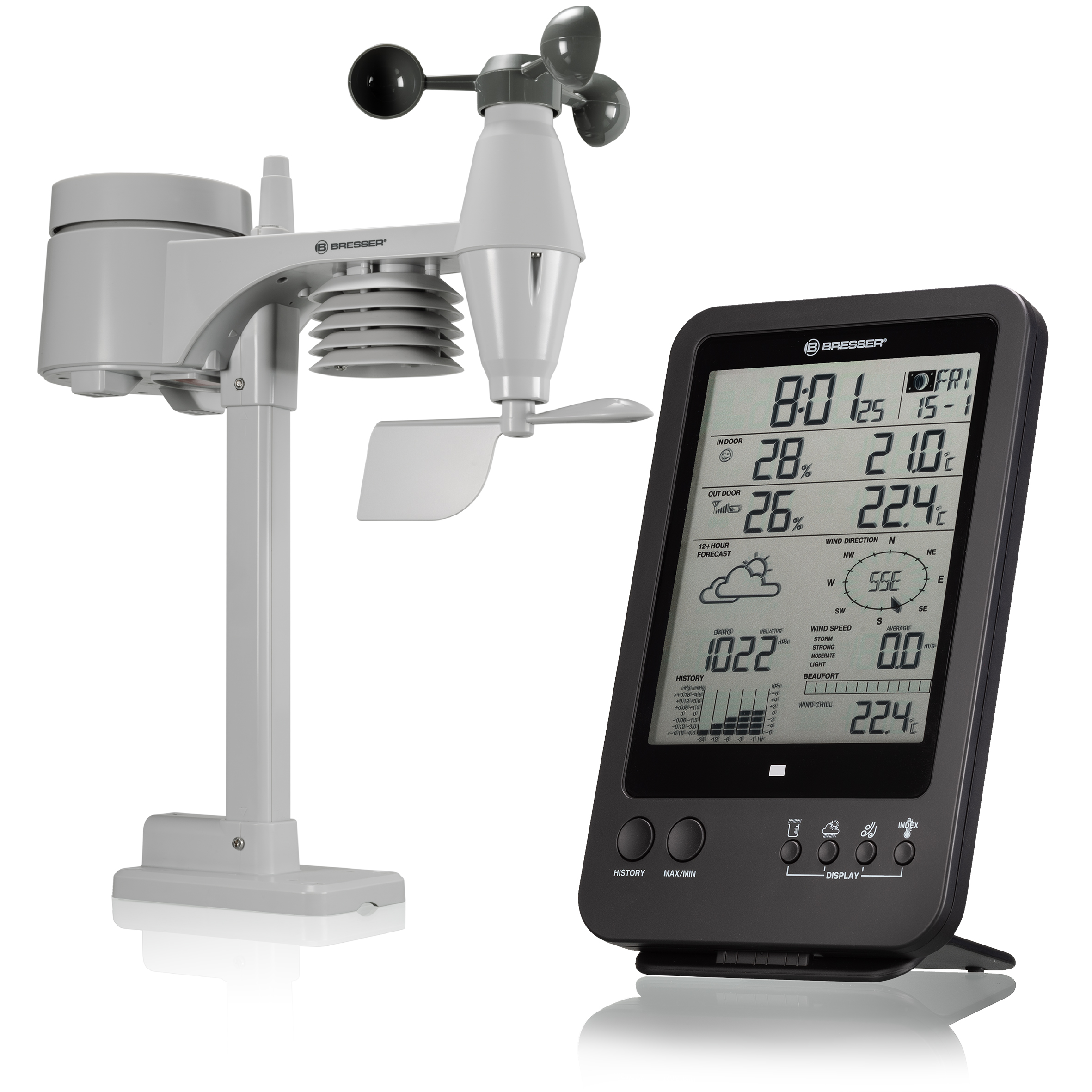 BRESSER Weather Station 5-in-1, black