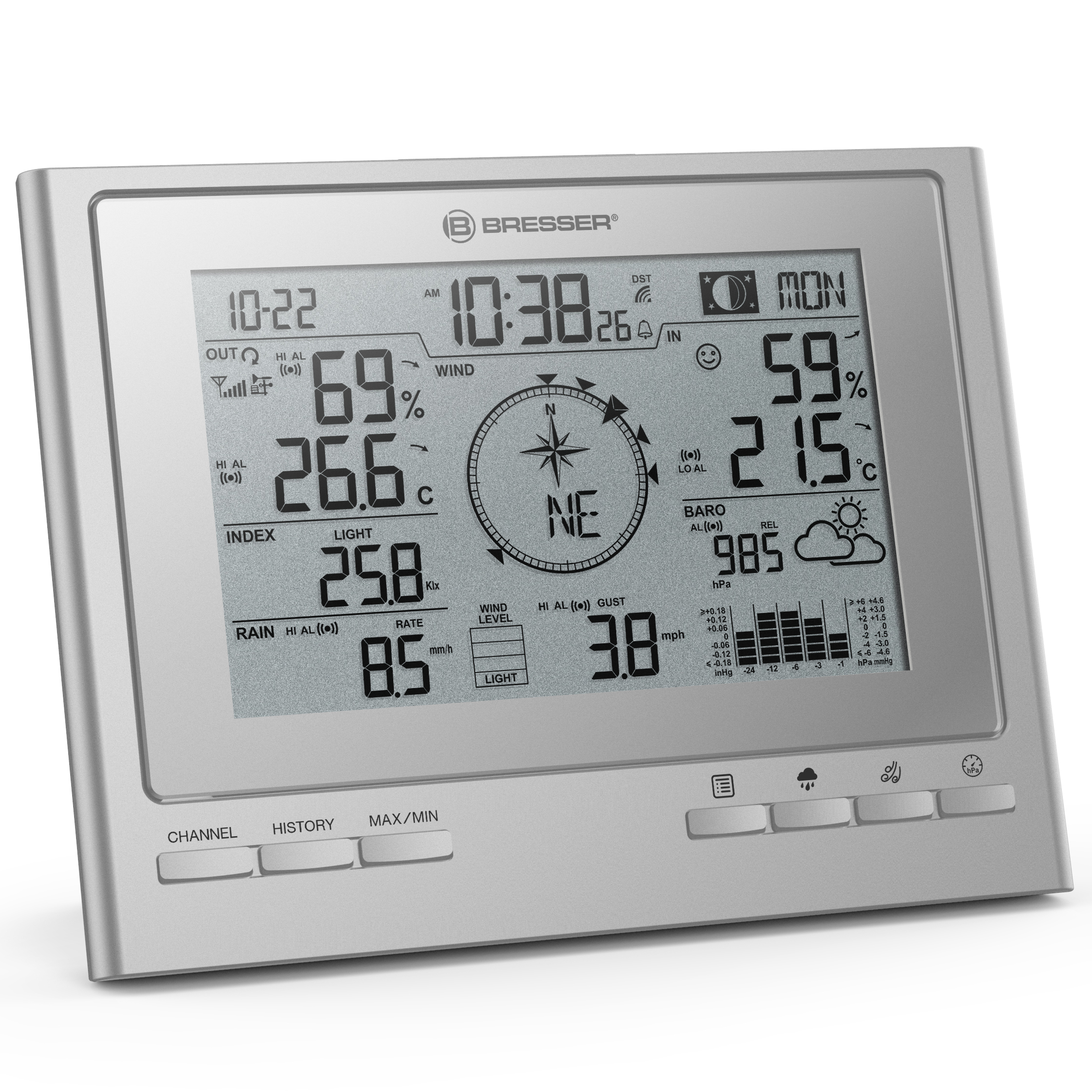 BRESSER additional / spare base station for weather station 7003100 (Refurbished)