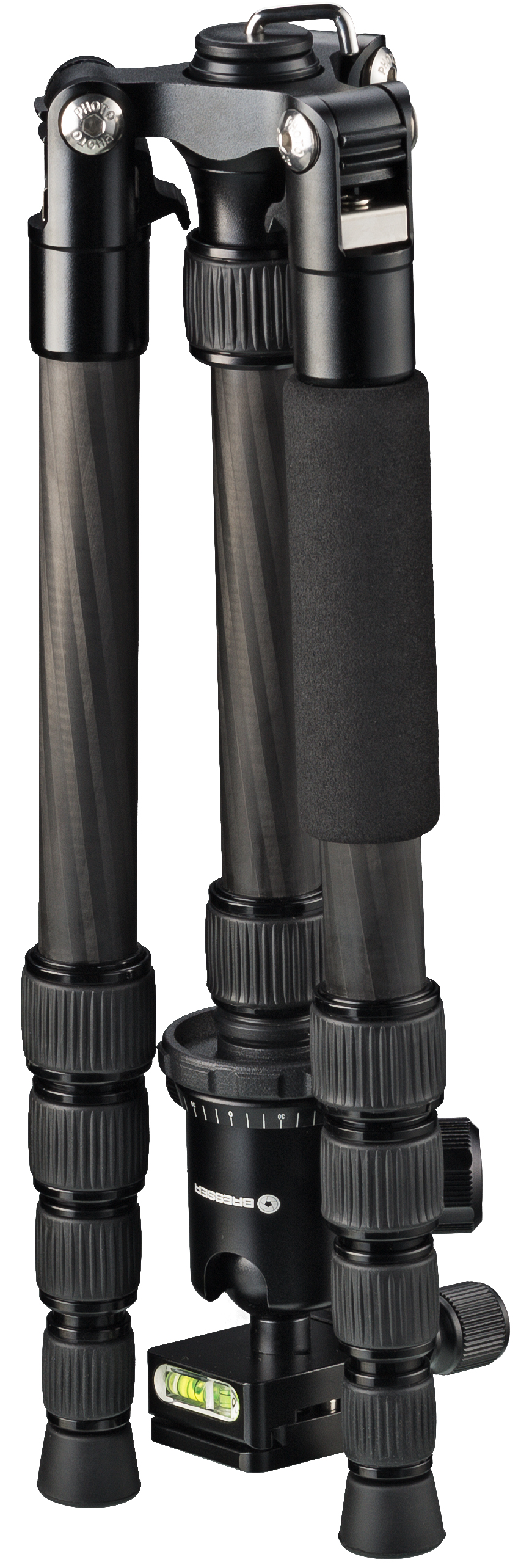 BRESSER BR-2205-N1 Carbon Photo Tripod up to 8 kg also usable as Ground Level Tripod