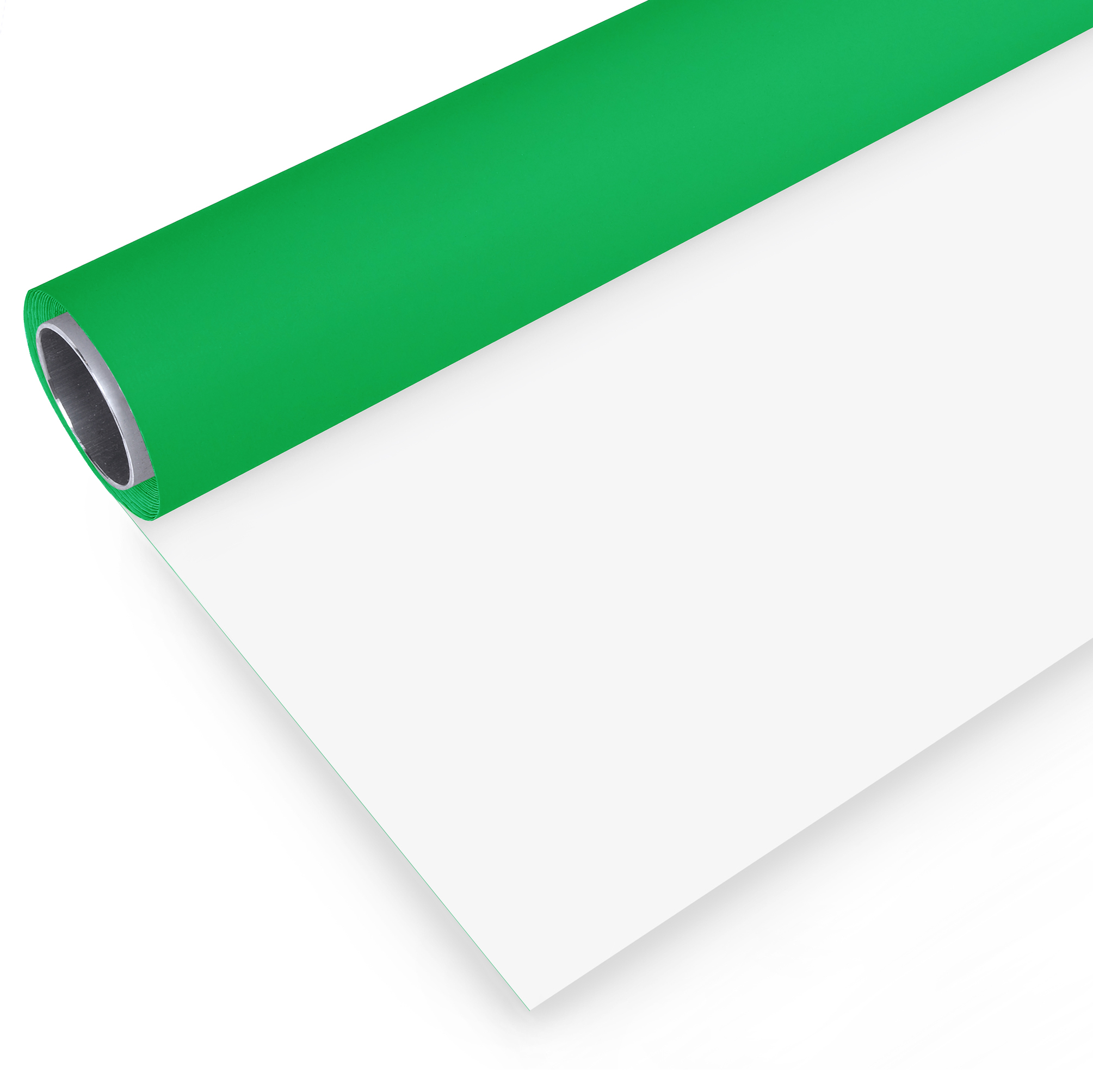 BRESSER Vinyl Background Roll 2,00 x 3m Green/White