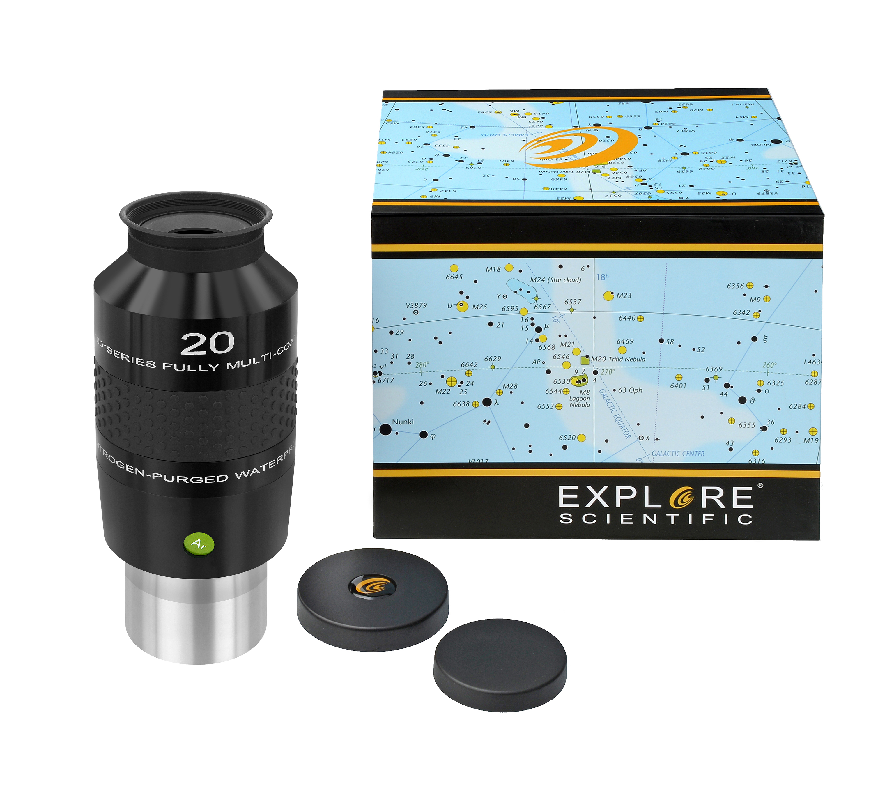 EXPLORE SCIENTIFIC Okular 100° Ar 20 mm (2˝)