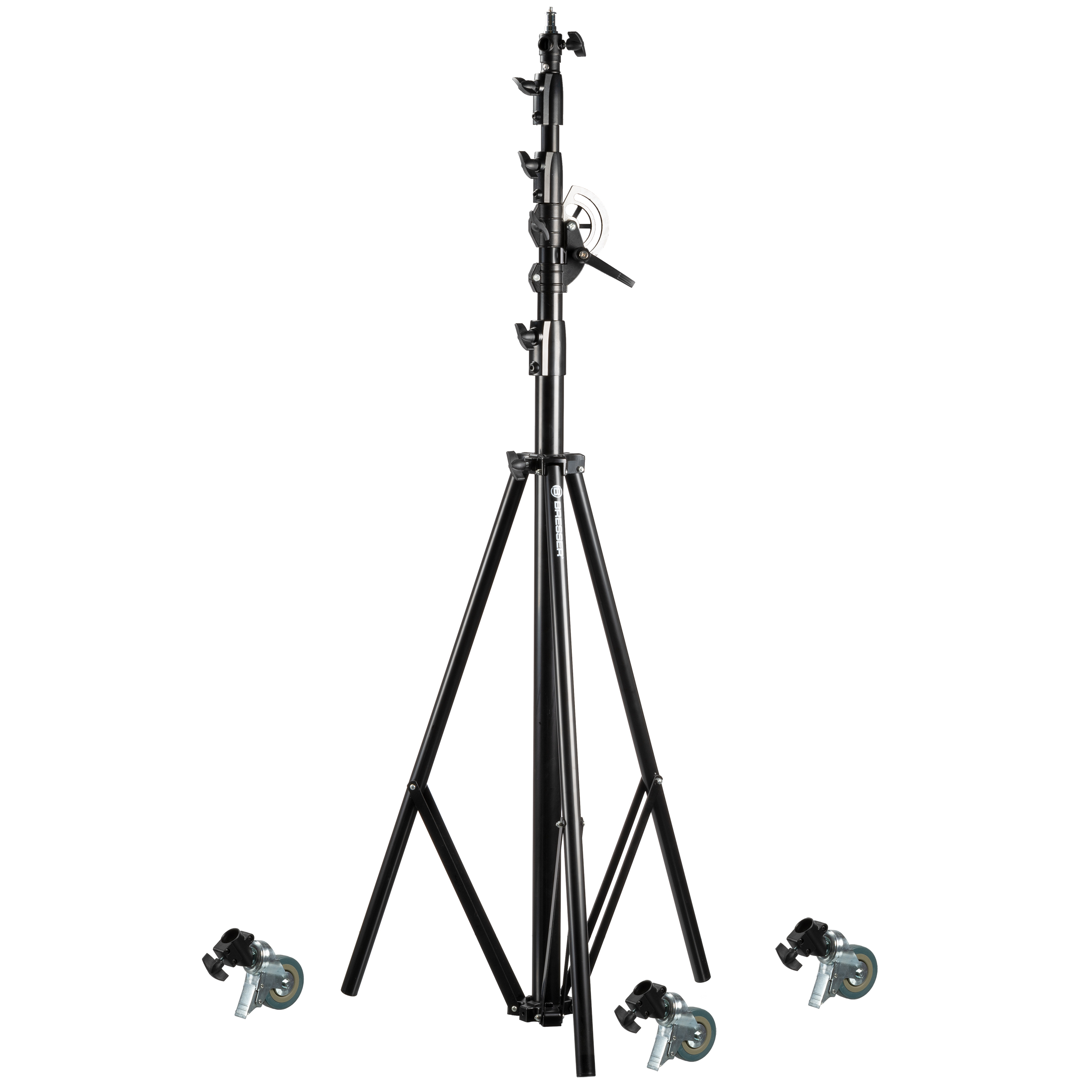 BRESSER BR-LB300 Light Stand with Swivel Arm and Wheels