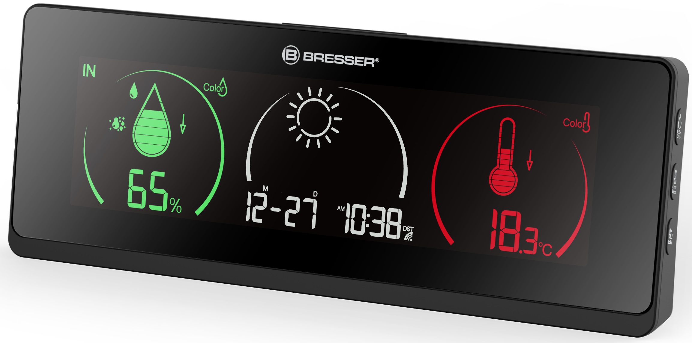 BRESSER Colour Weather Station ClimaTrend Life with Colour Change