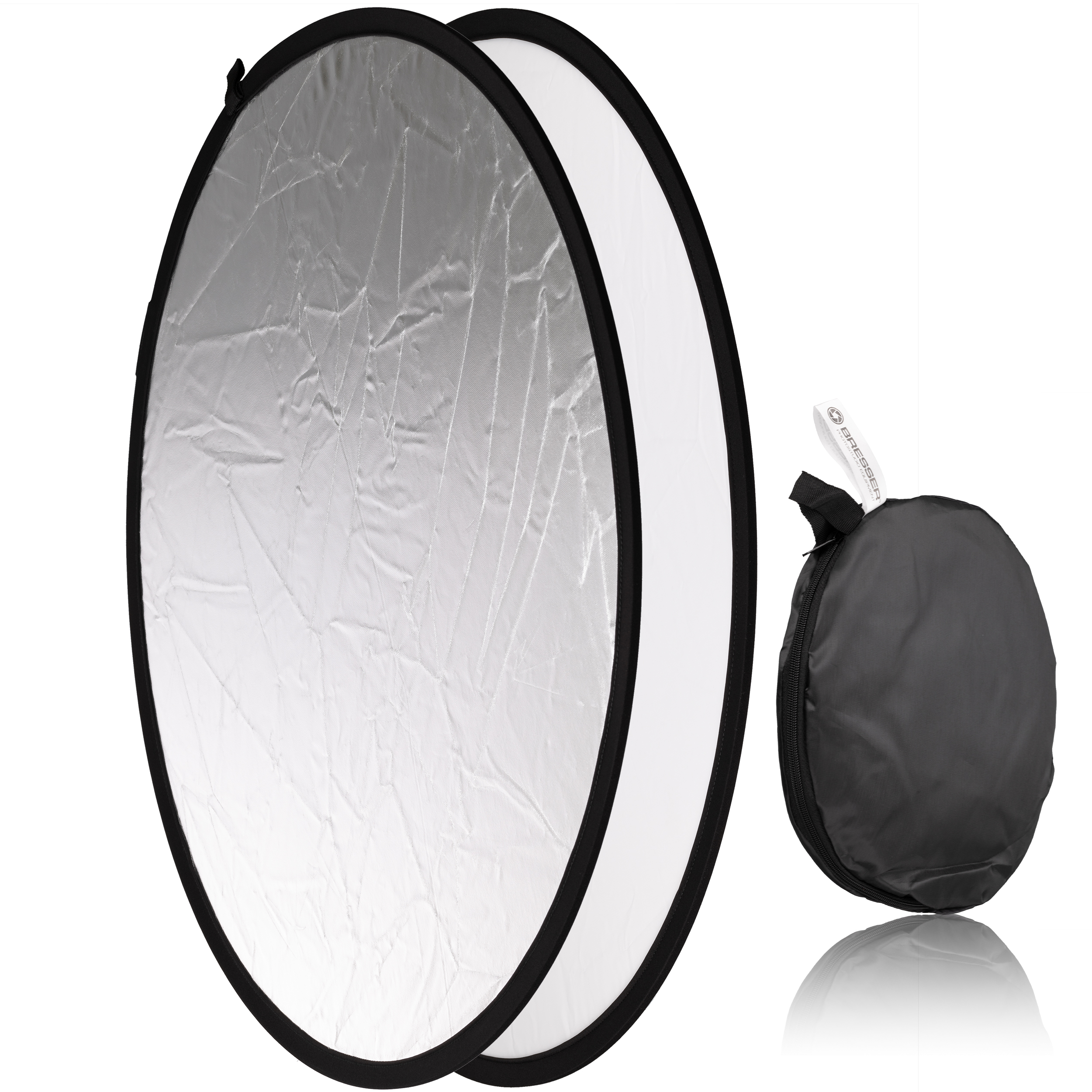 BRESSER TR-8 2-in-1 collapsible Reflector silver/white 80cm round