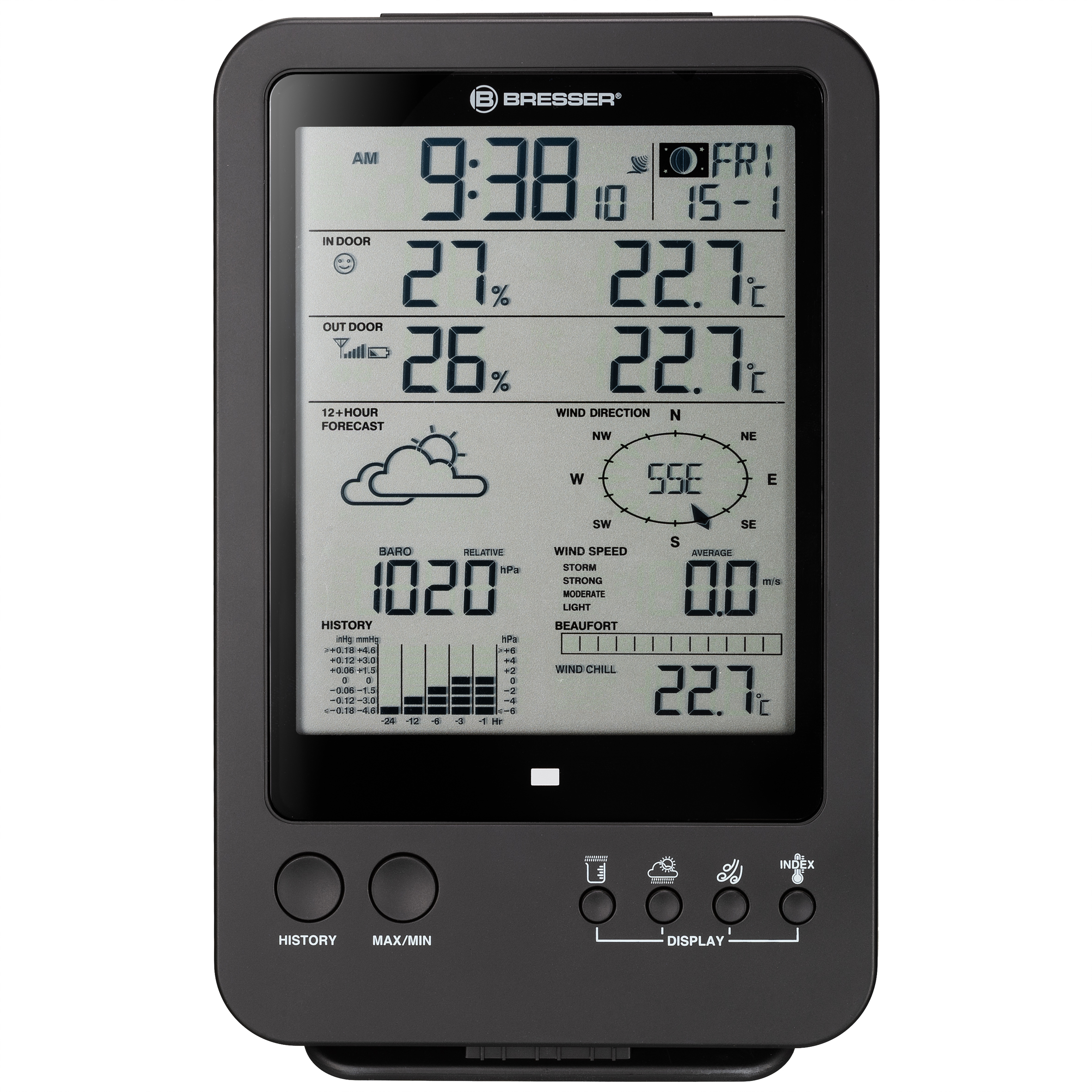 BRESSER 5-in-1 Weather Station with Additional Base Station