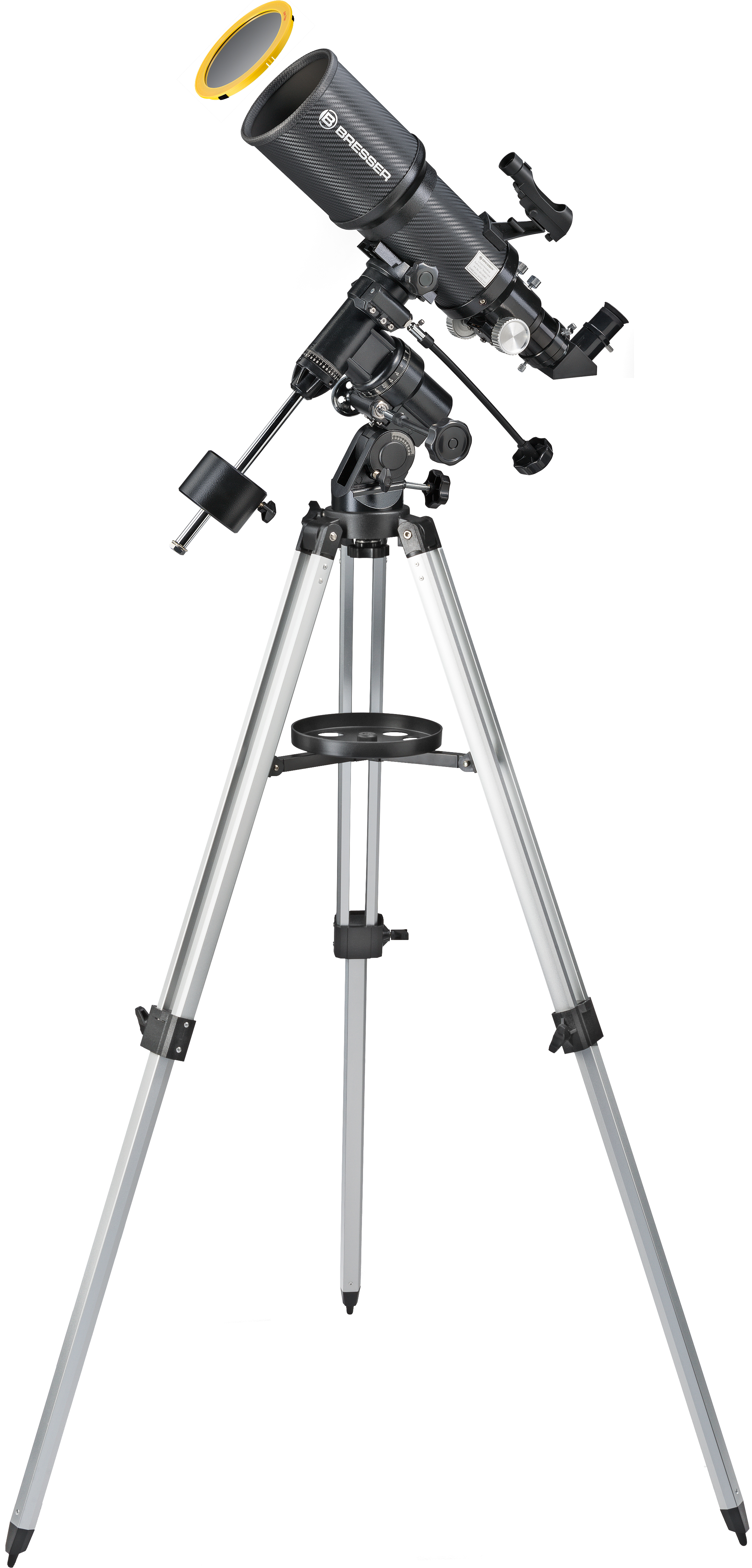 BRESSER Polaris-I 102/460 EQ3 Refractor Telescope with Smartphone Adapter & Solar Filter