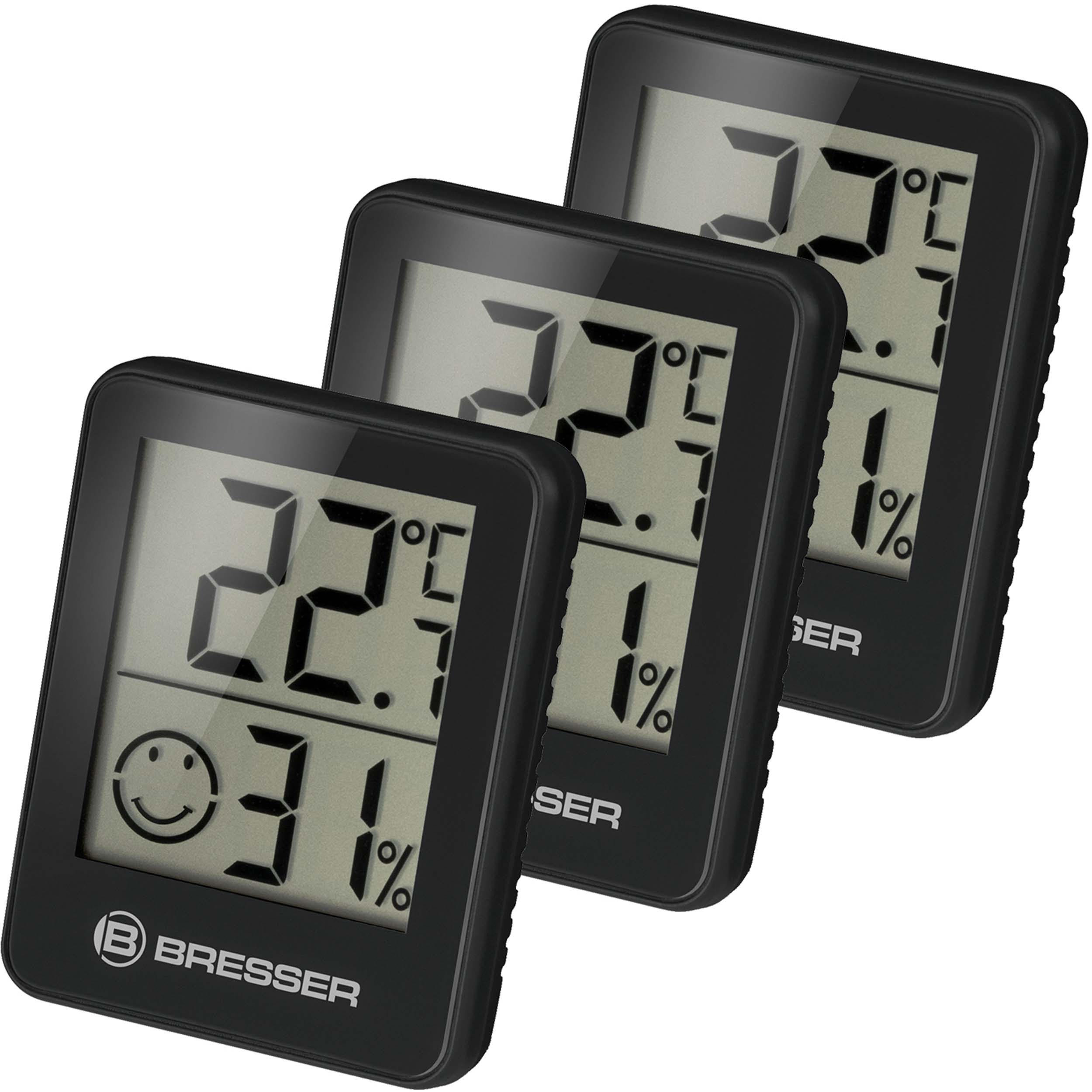 BRESSER ClimaTemp Thermo-Hygrometer Indicator 3 unit set (Refurbished)