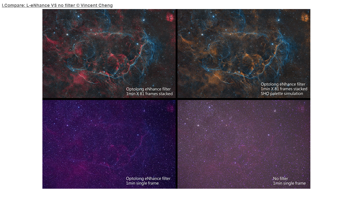 Filtr EXPLORE SCIENTIFIC OPTOLONG 2'' L-eNhance Deep-Sky Light Pollution