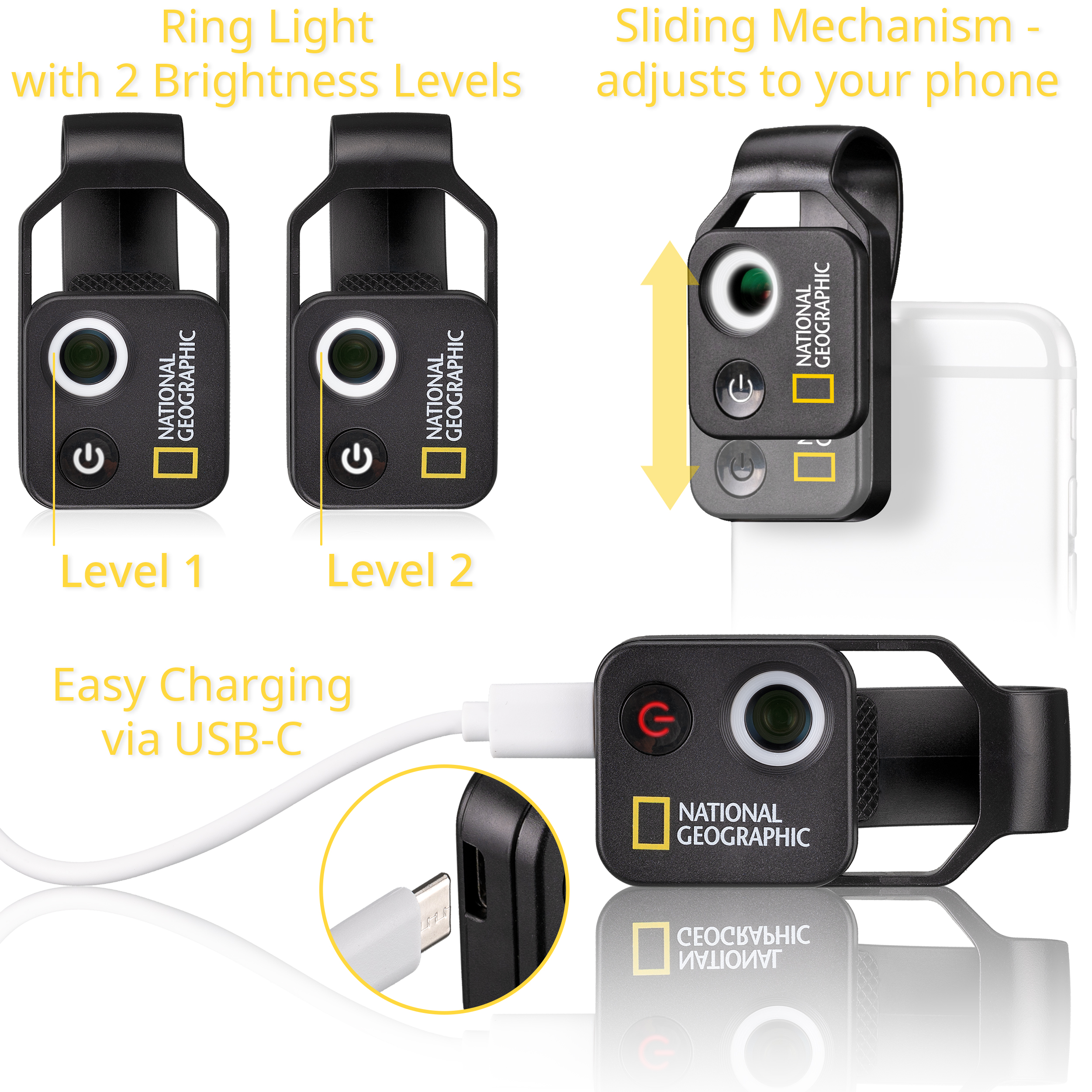 NATIONAL GEOGRAPHIC 200x Smartphone Microscope with CPL