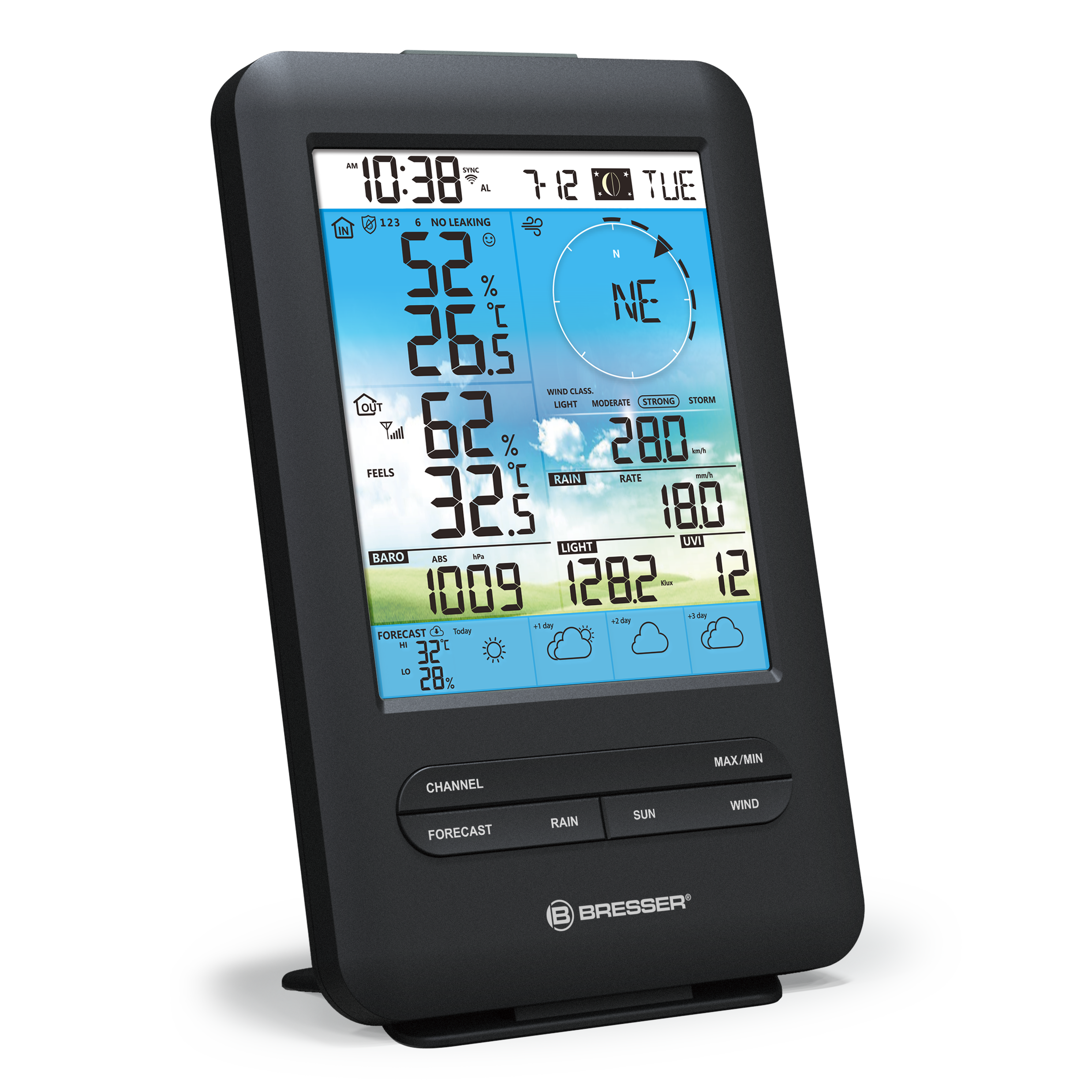 BRESSER 4-Day 4CAST Wi-Fi Weather Station with 7-in-1 Outdoor Sensor