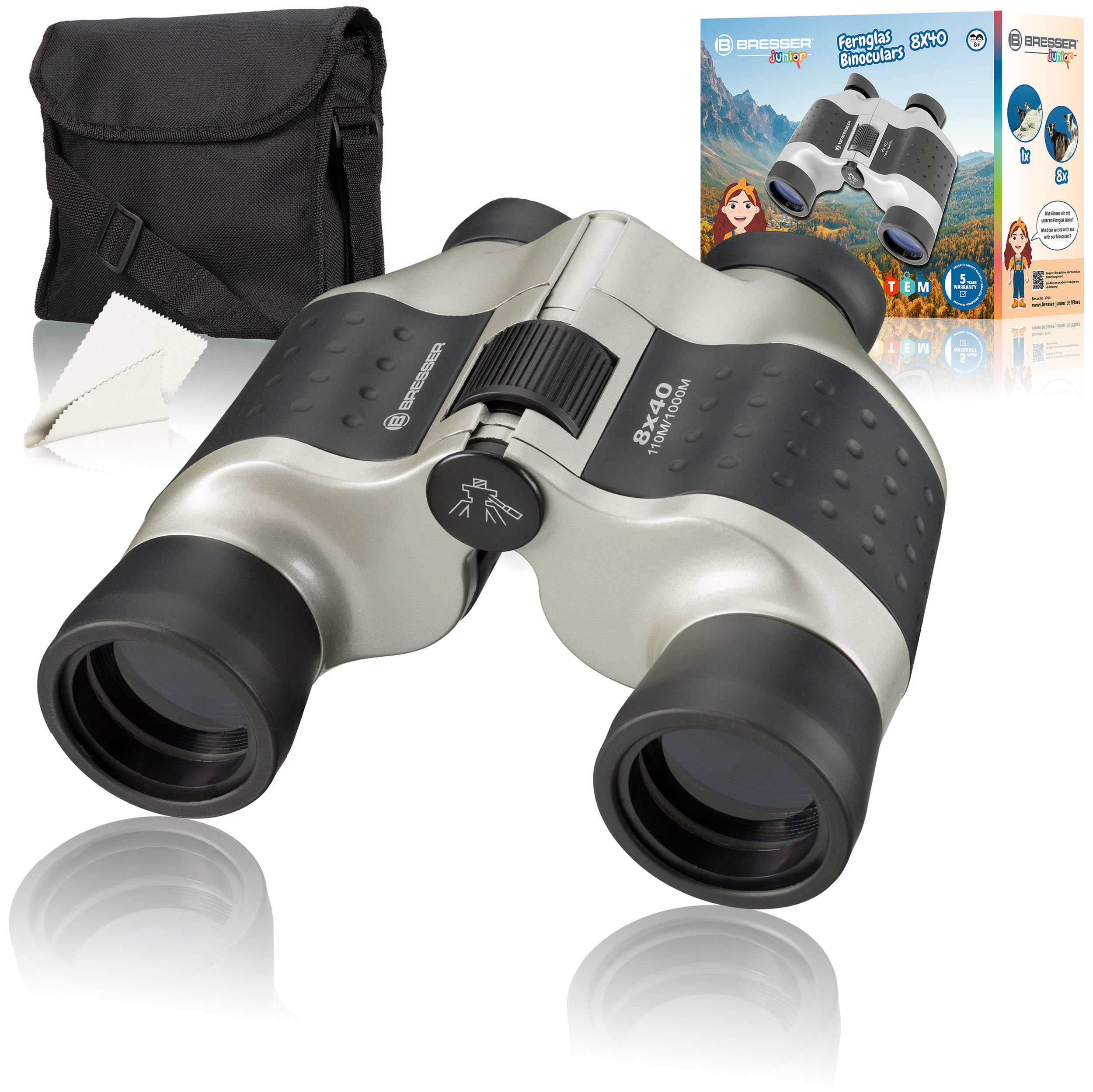 BRESSER JUNIOR 8x40 Porro Binoculars