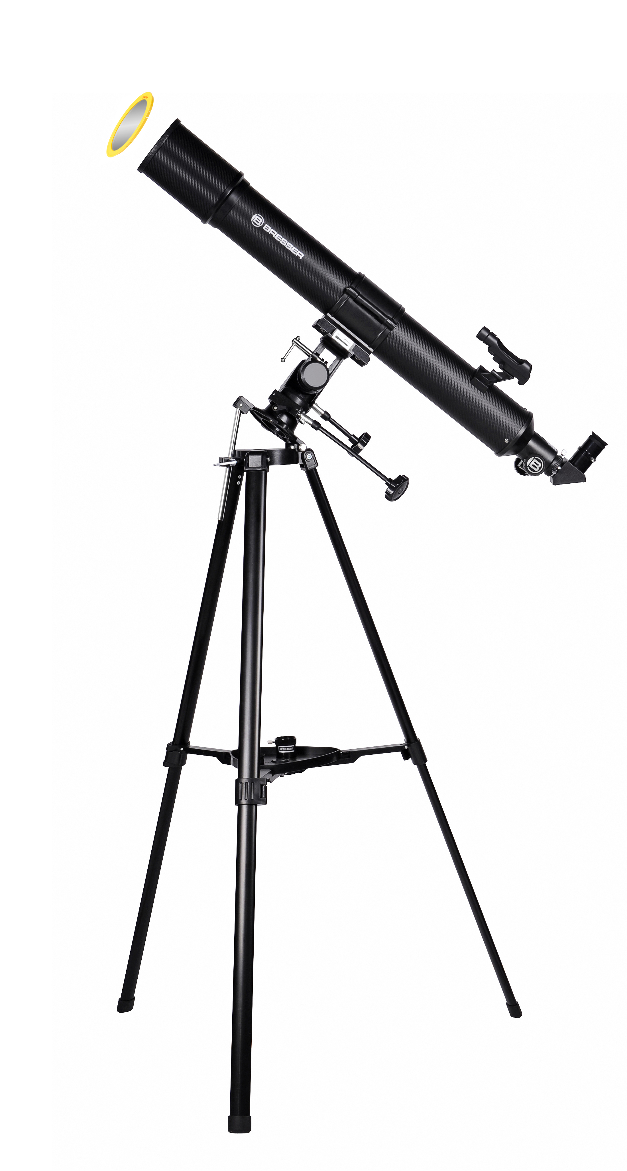 BRESSER Taurus 90/900 MPM Refractor Telescope with smartphone adapter & solar filter