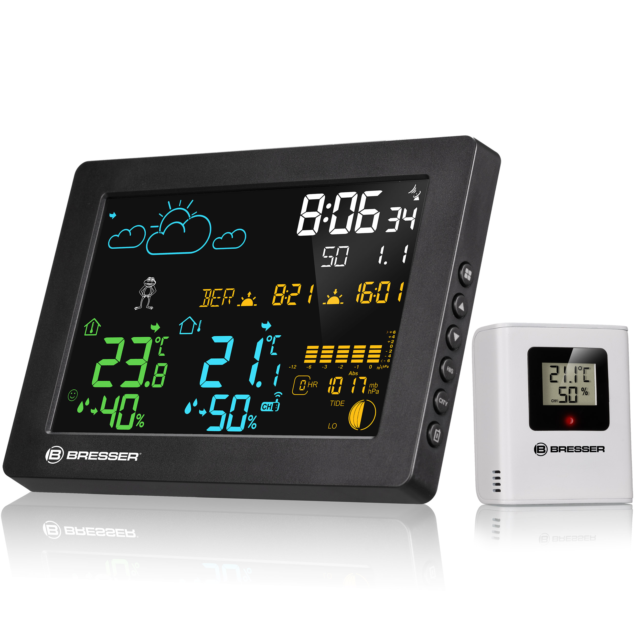 BRESSER MeteoTemp Baro HZ Colour Weather Station