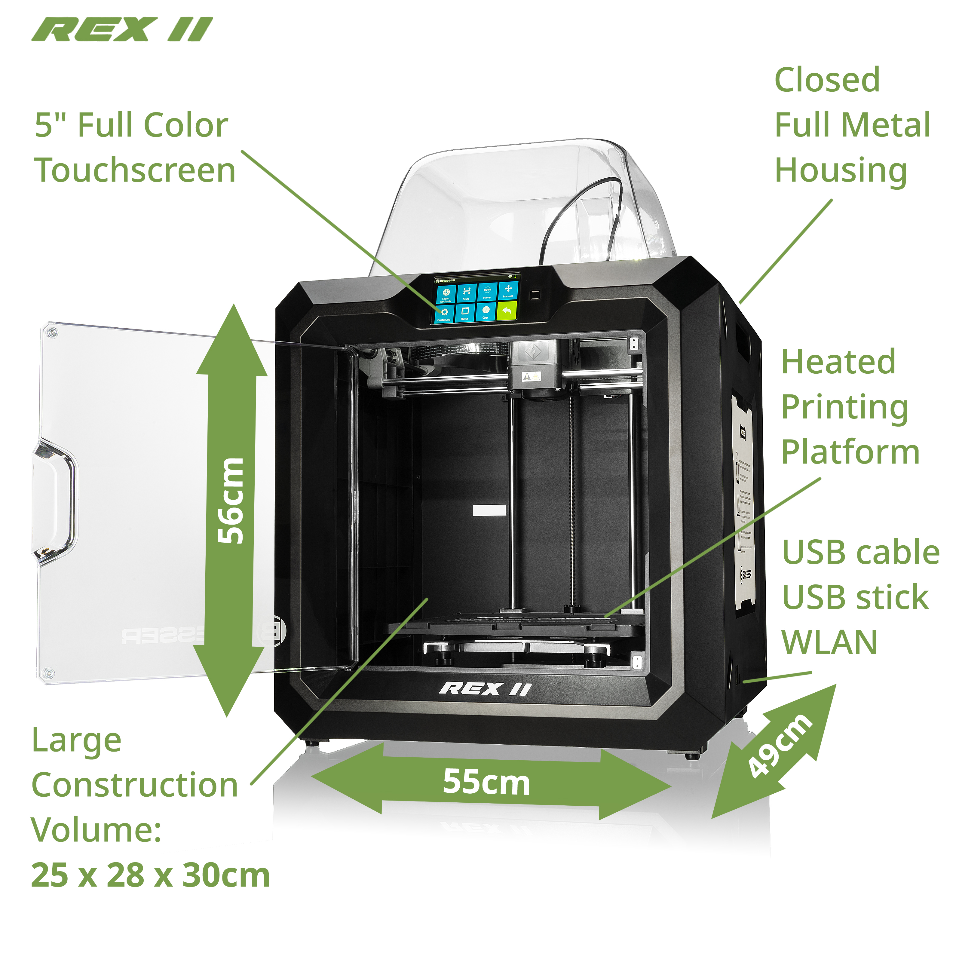 Drukarka BRESSER REX II WLAN 3D