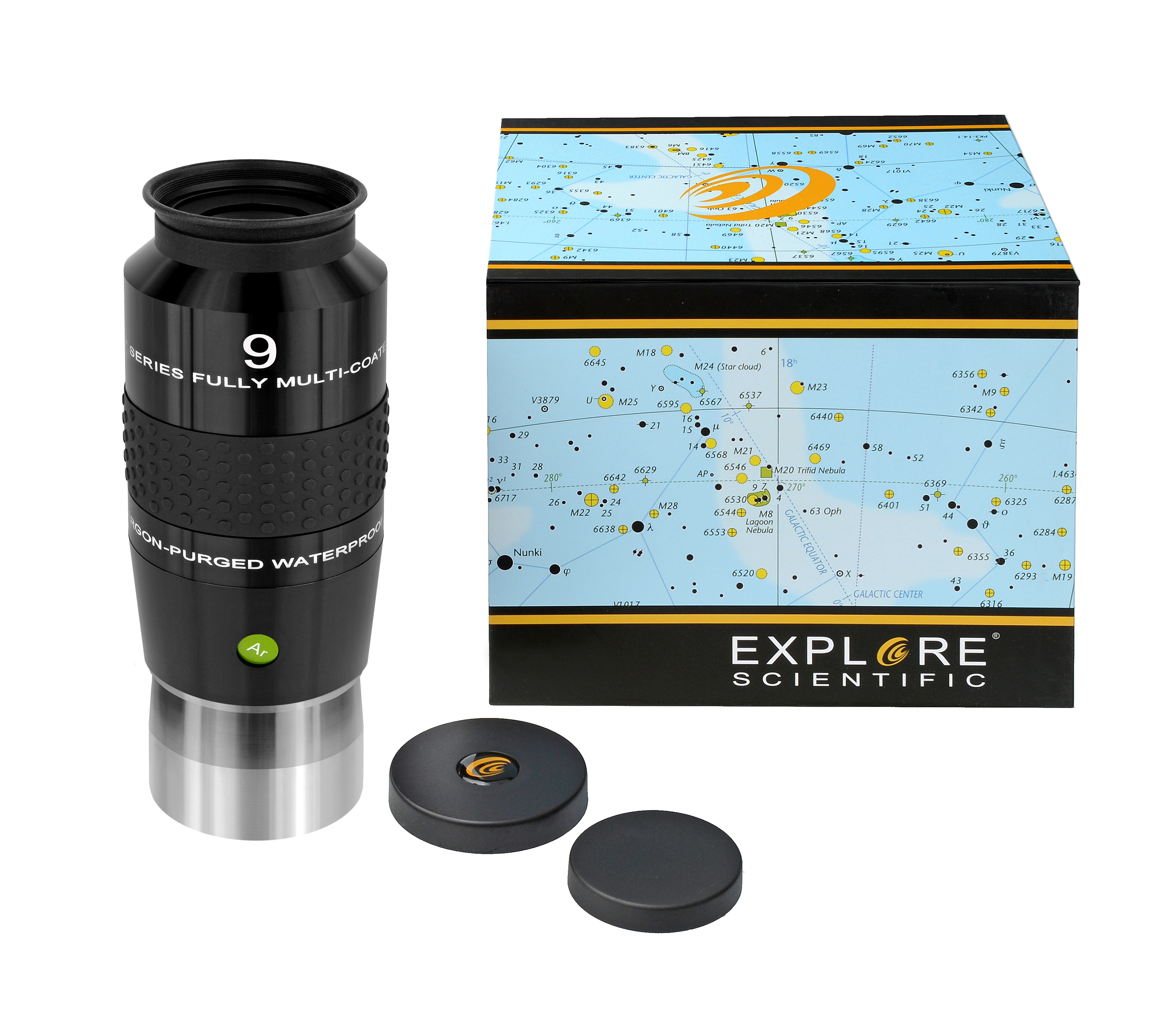 EXPLORE SCIENTIFIC 100° Ar Eyepiece 9mm (2")