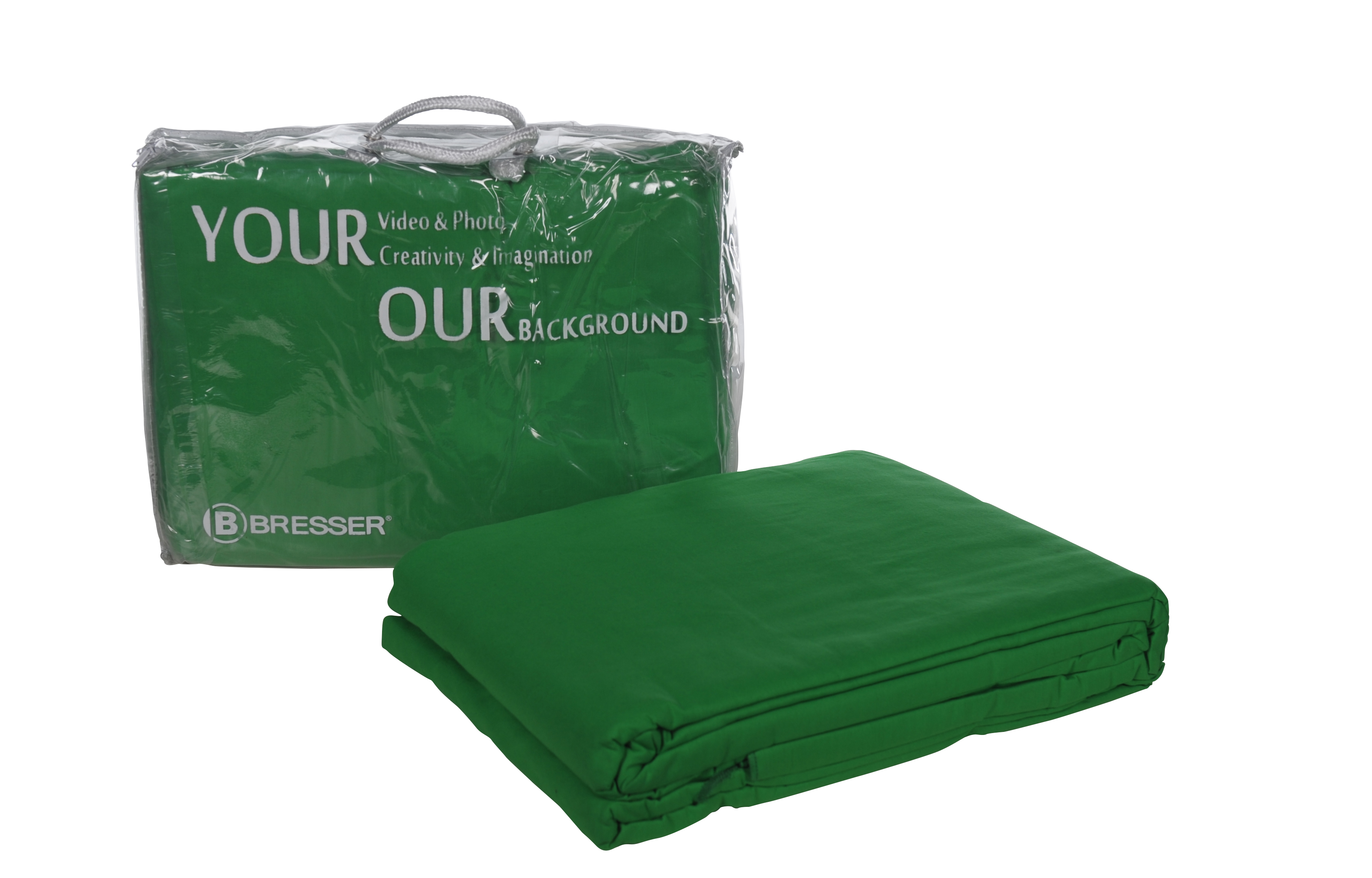  BRESSER Y-9 Background Cloth 2,5 x 3m Chromakey Green