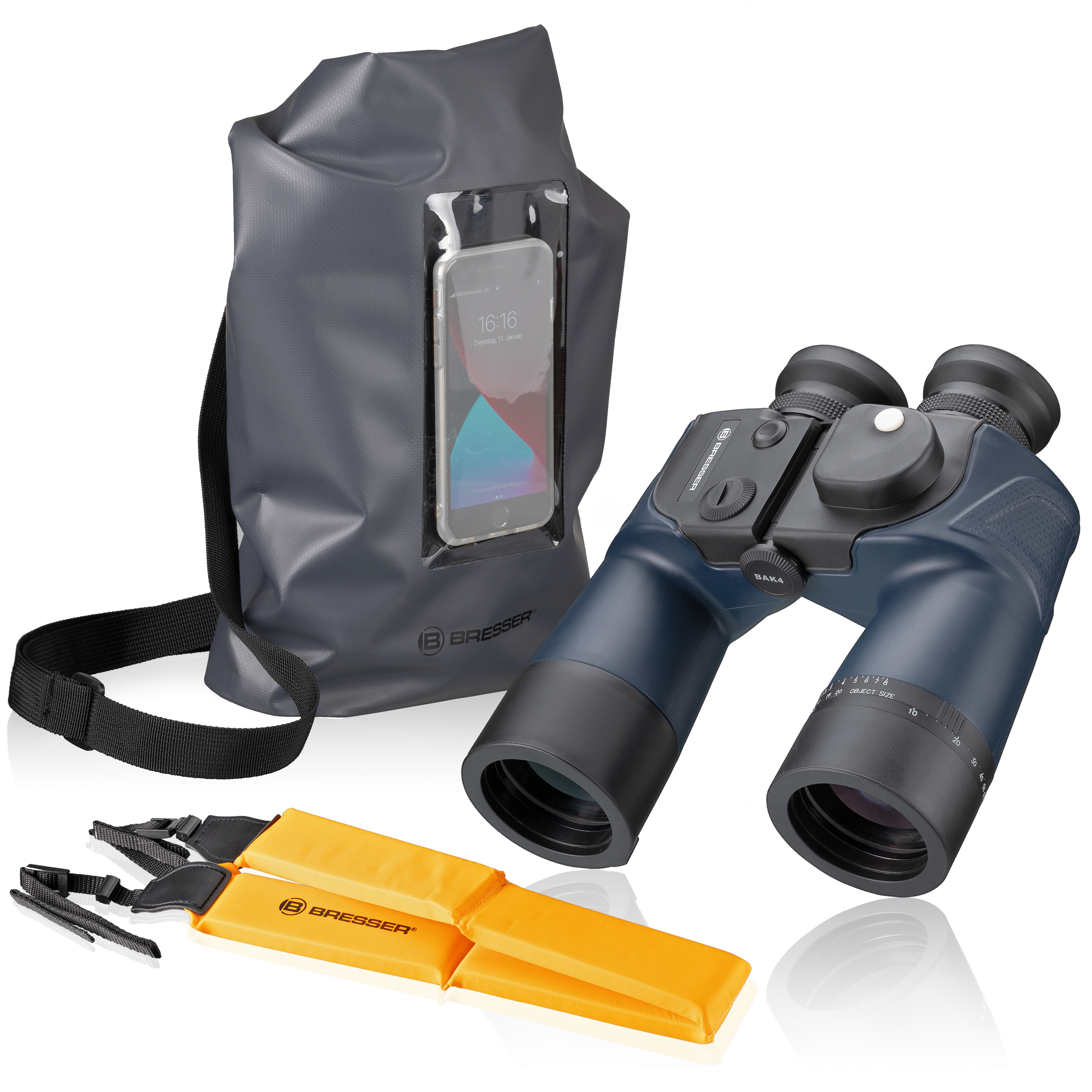 BRESSER 7x50 BinoSail sailing compass binoculars