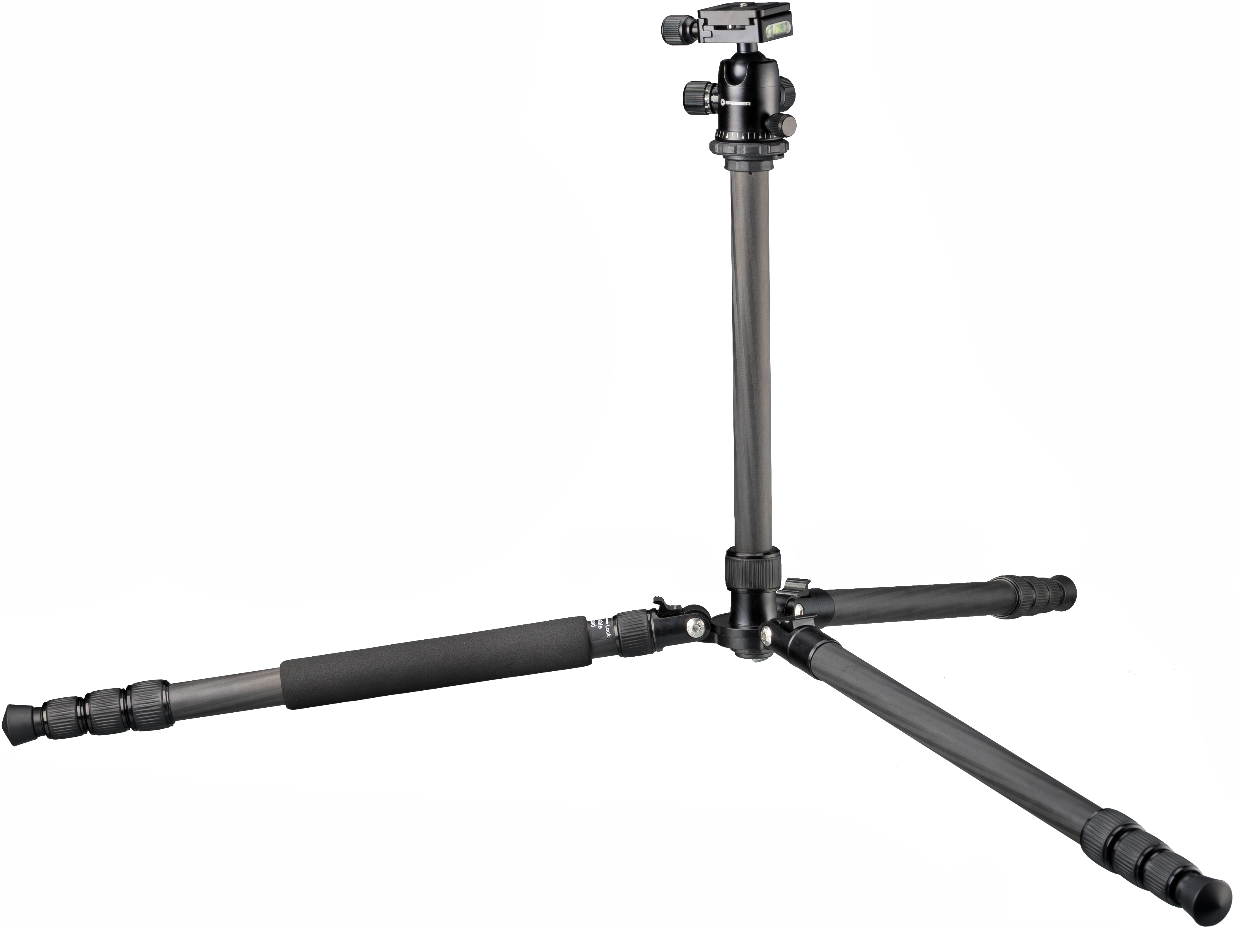 BRESSER BR-2504X8C-B1 Carbon Camera Tripod also usable as Monopod or Ground Level Tripod