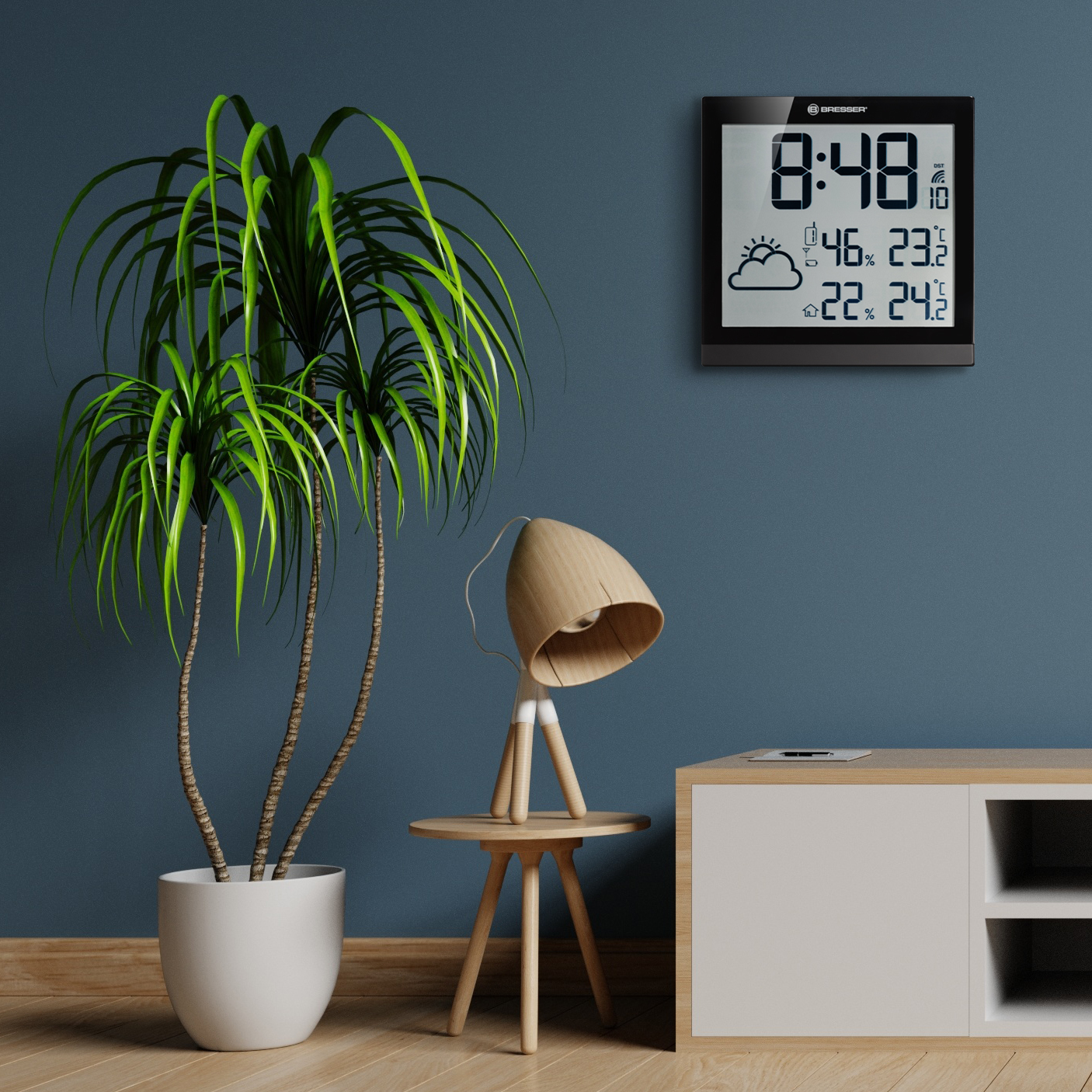 BRESSER ClimaTemp JC LCD Weather-Clock