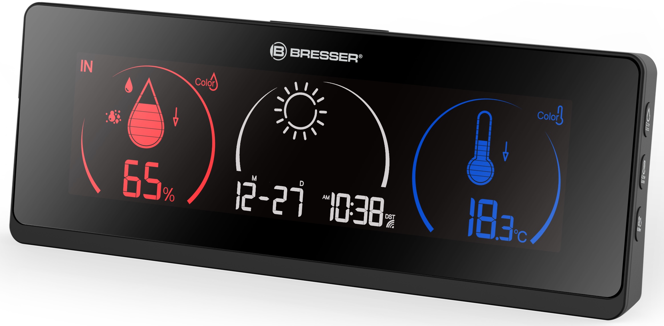 BRESSER Colour Weather Station ClimaTrend Life with Colour Change