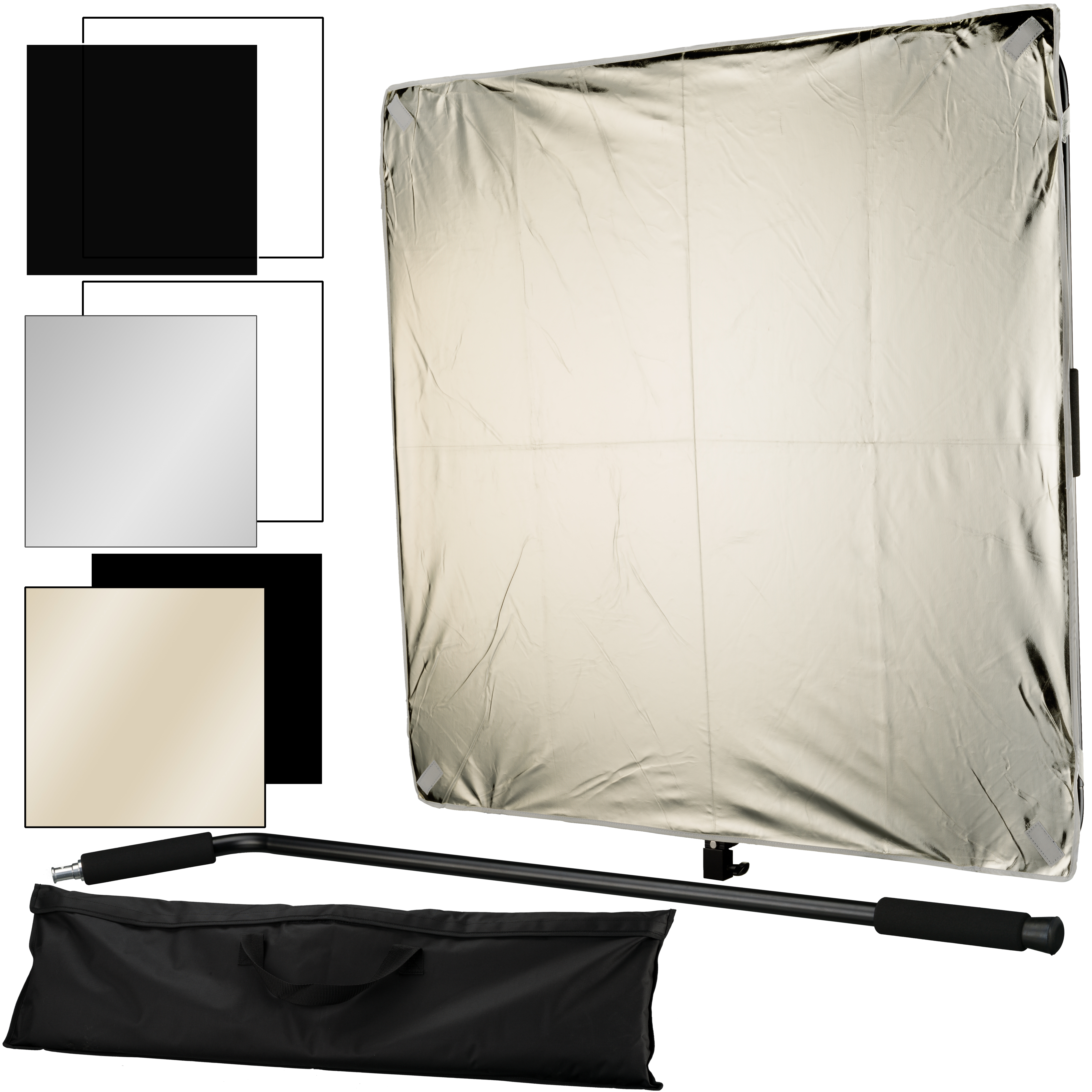 BRESSER BR-DP1000 6-in-1 Reflector/Diffuser Panel 100x100cm