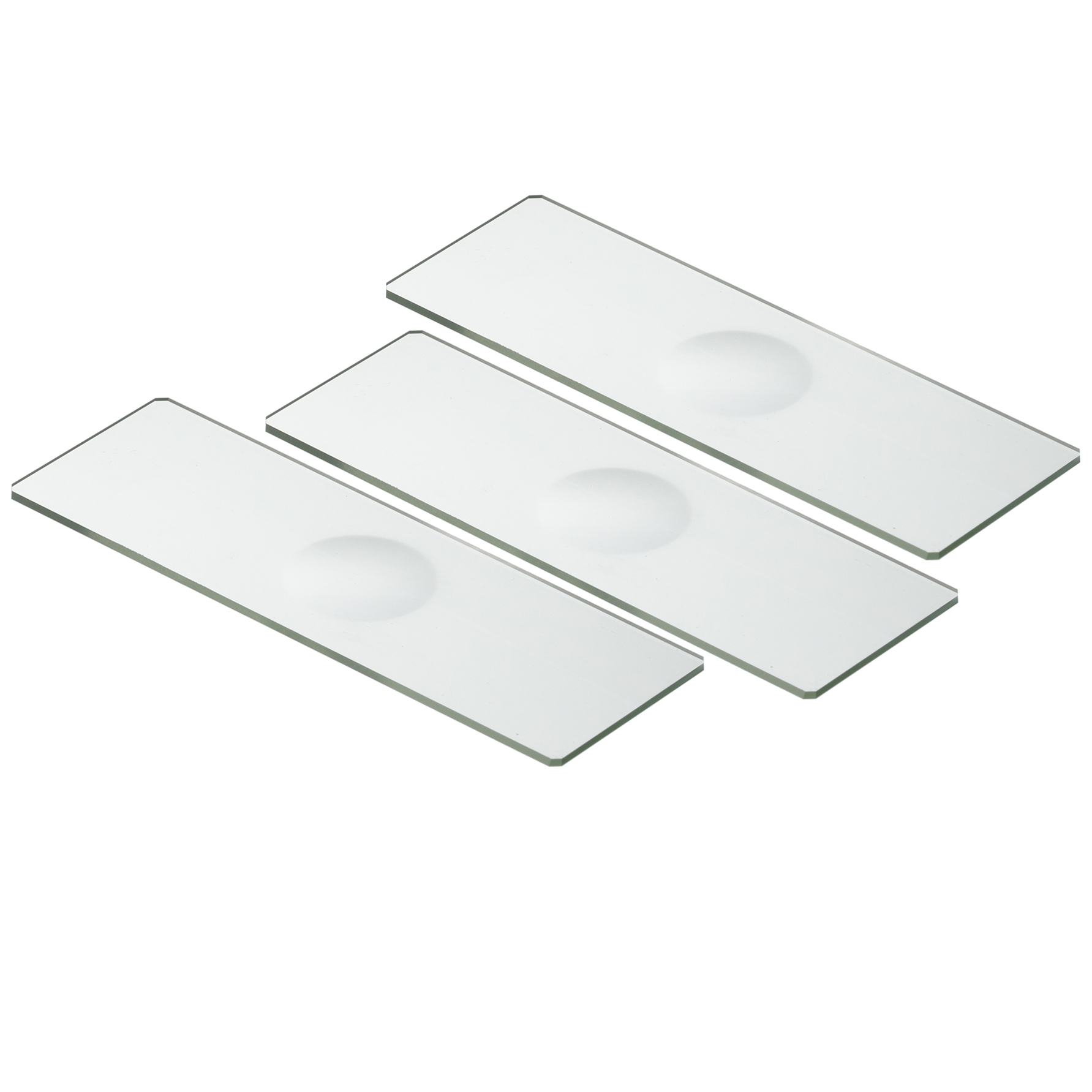 BRESSER Blank Slides with Well - 50 pieces