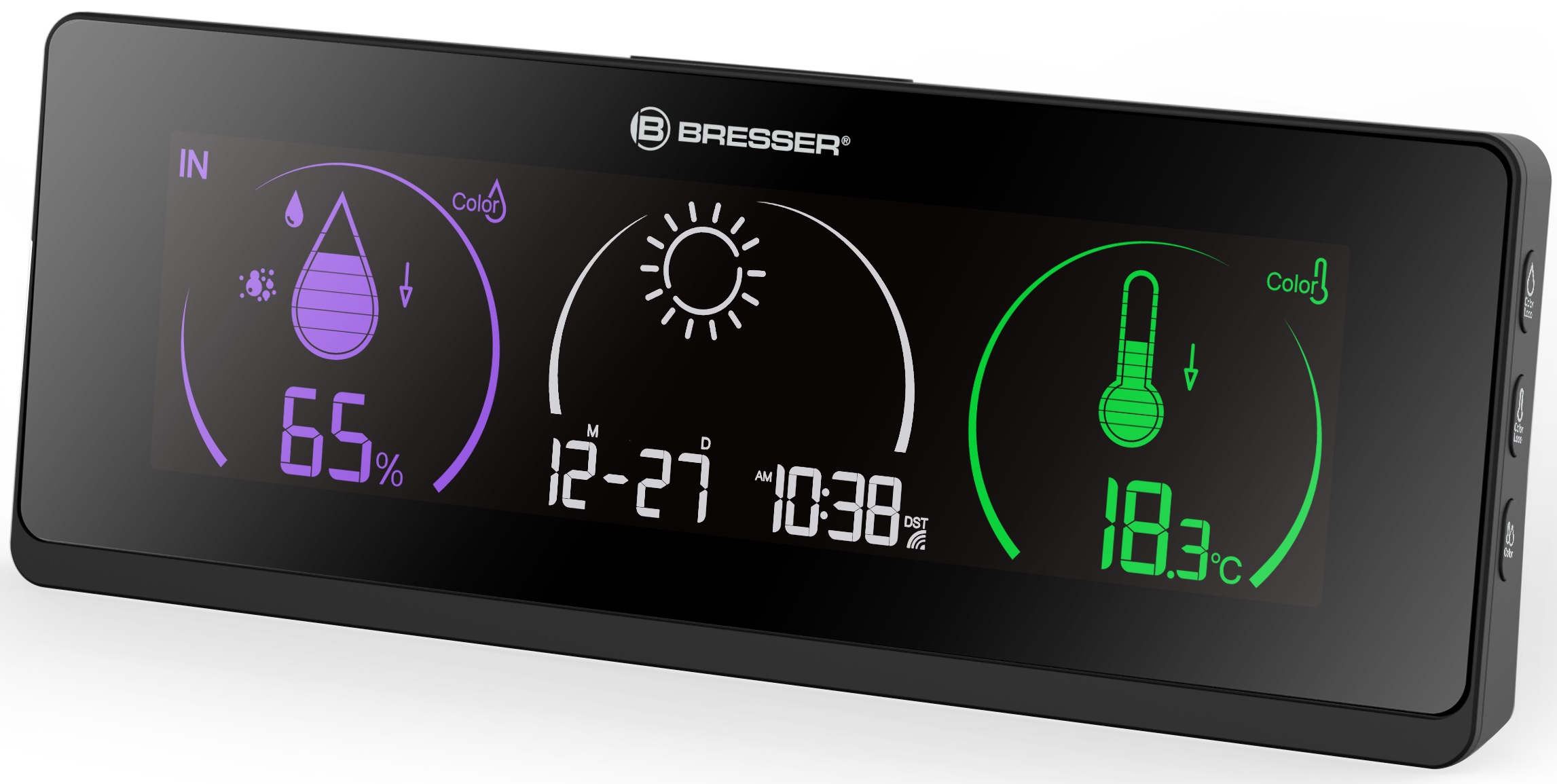 BRESSER Colour Weather Station ClimaTrend Life with Colour Change