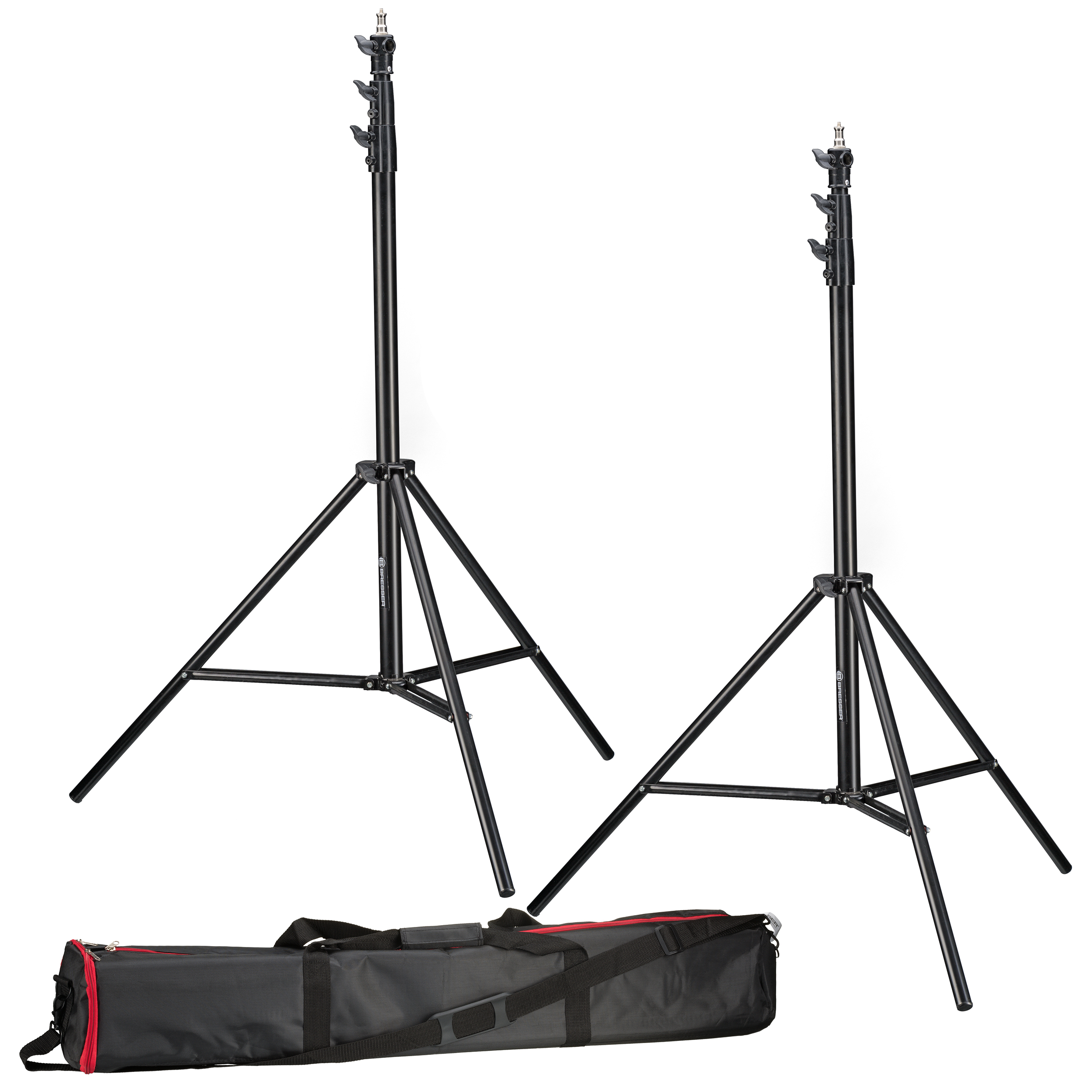 BRESSER 2x BR-TP280 PRO-1 tripod (280 cm) + bag