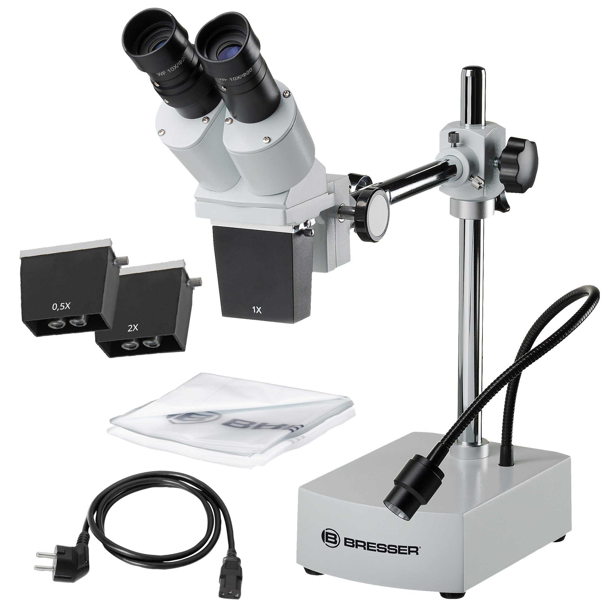 BRESSER Biorit ICD CS 5x-20x Stereo Microscope LED