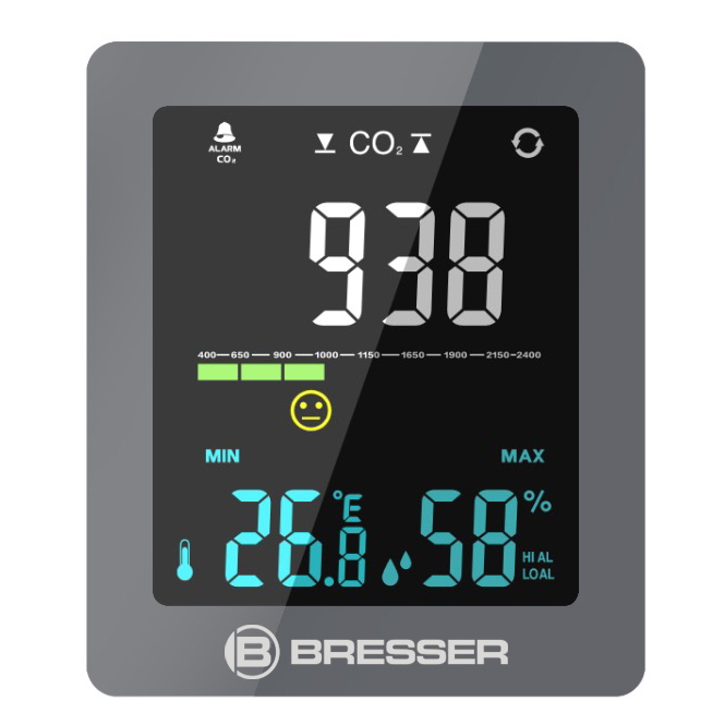 BRESSER CO² Air Quality Monitor Smile