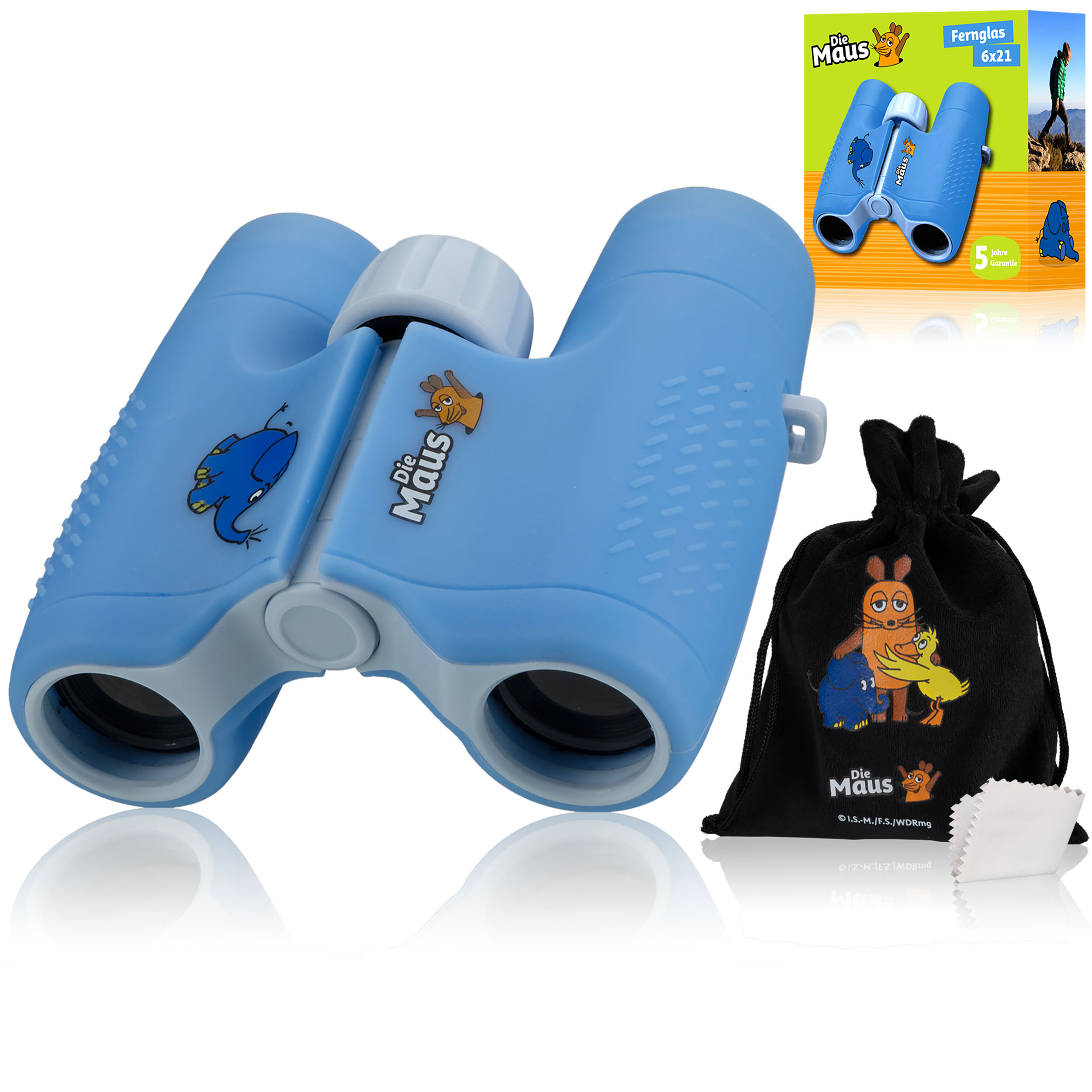 DieMaus Children's Binoculars with pouch